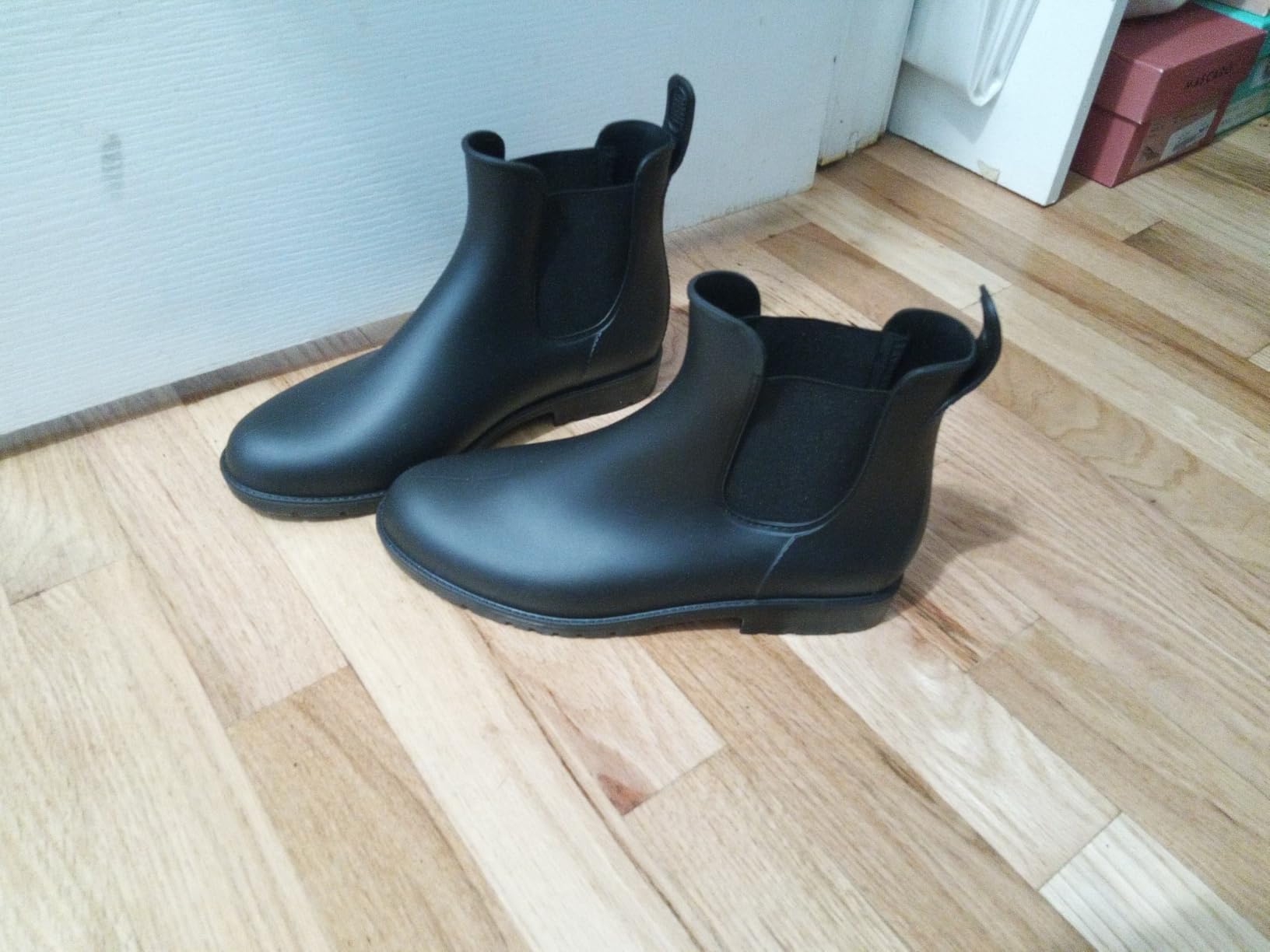 Asgard Women's Ankle Rain Boots Waterproof Chelsea Boots | Stylish Matte Finish, Easy On&Off, Non Slip, Ideal for Rainy Commute customer photo 1
