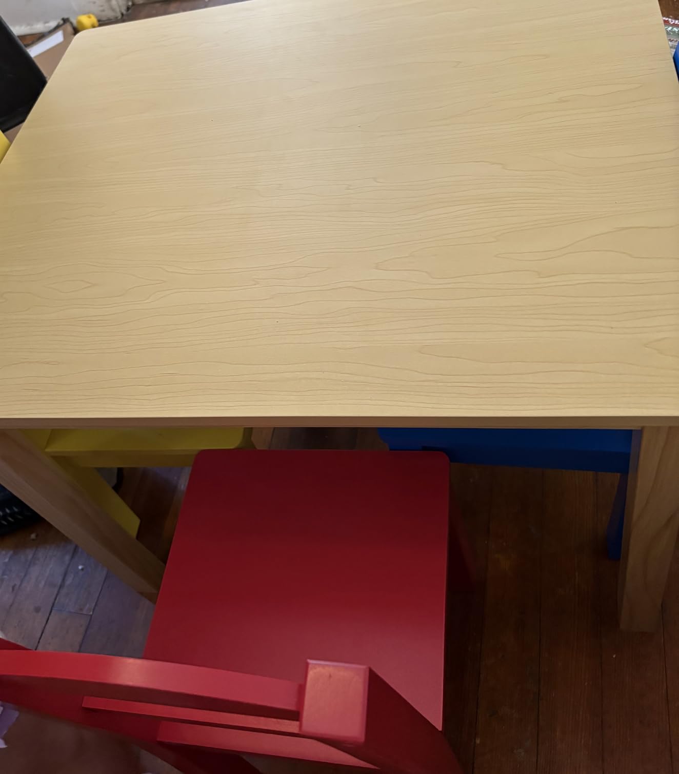 Humble Crew Toddler Table and Chair Set for Kids, Wood Activity Furniture customer photo 2