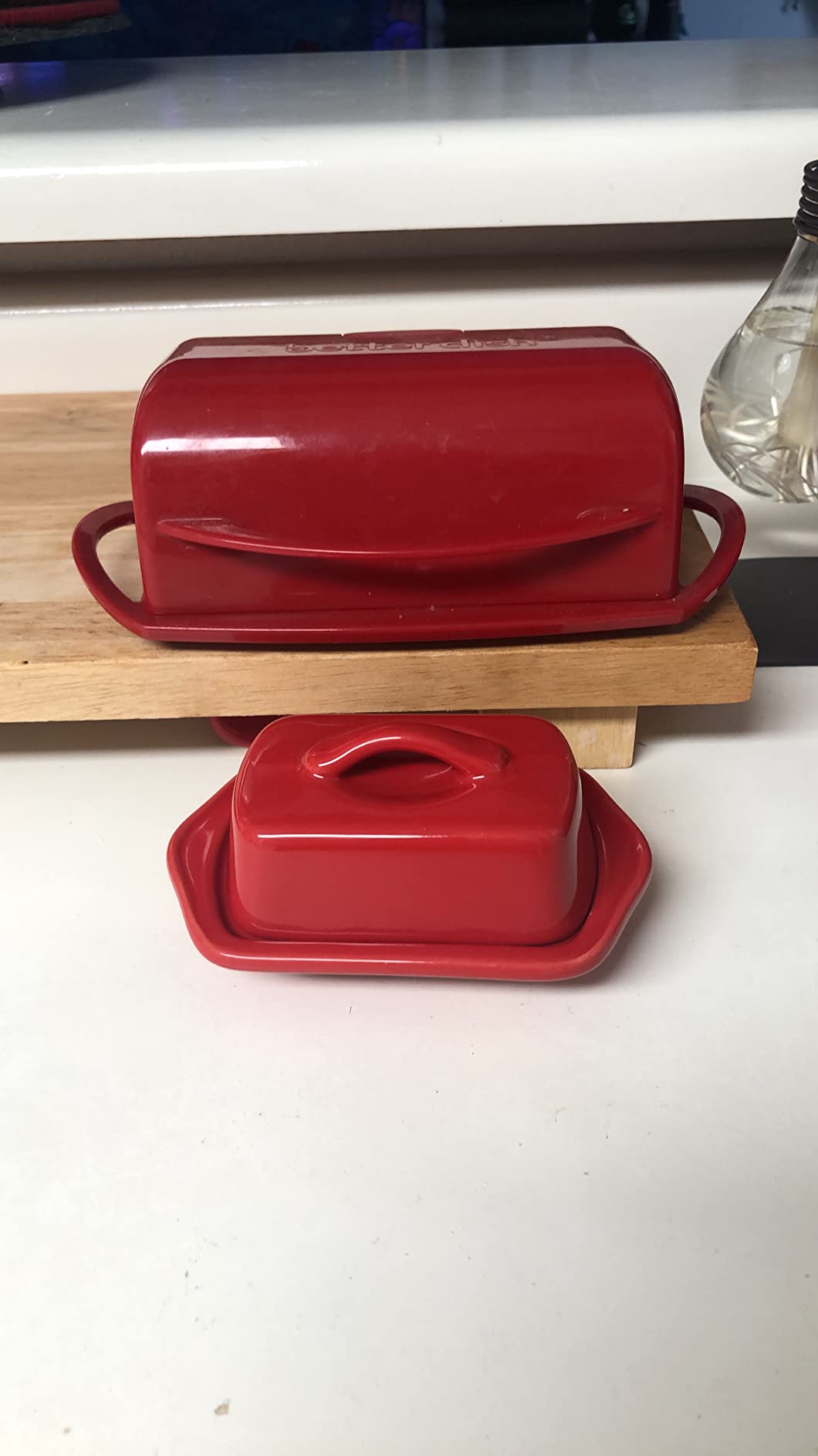 Chantal Ceramic Mini Butter Dish, Set of 2, 5 inch, White customer photo 2