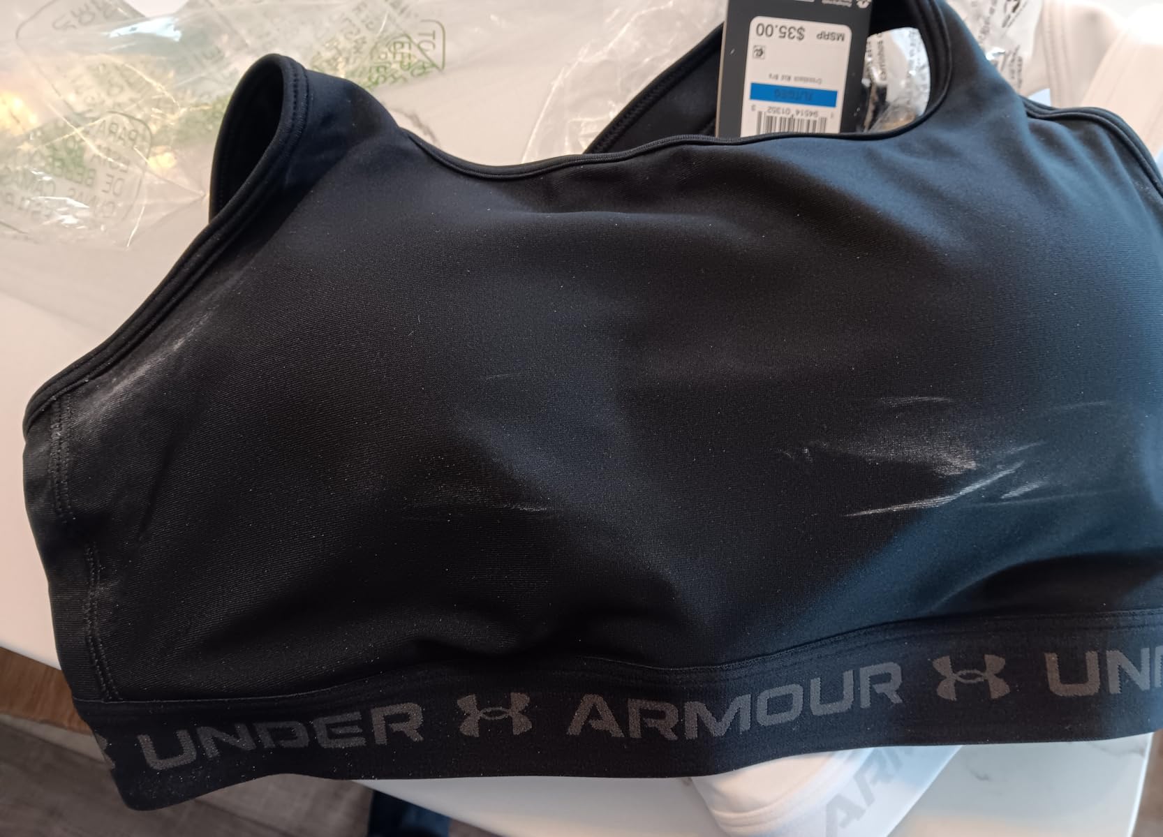 Under Armour Women's Crossback Mid Impact Sports Bra customer photo 2