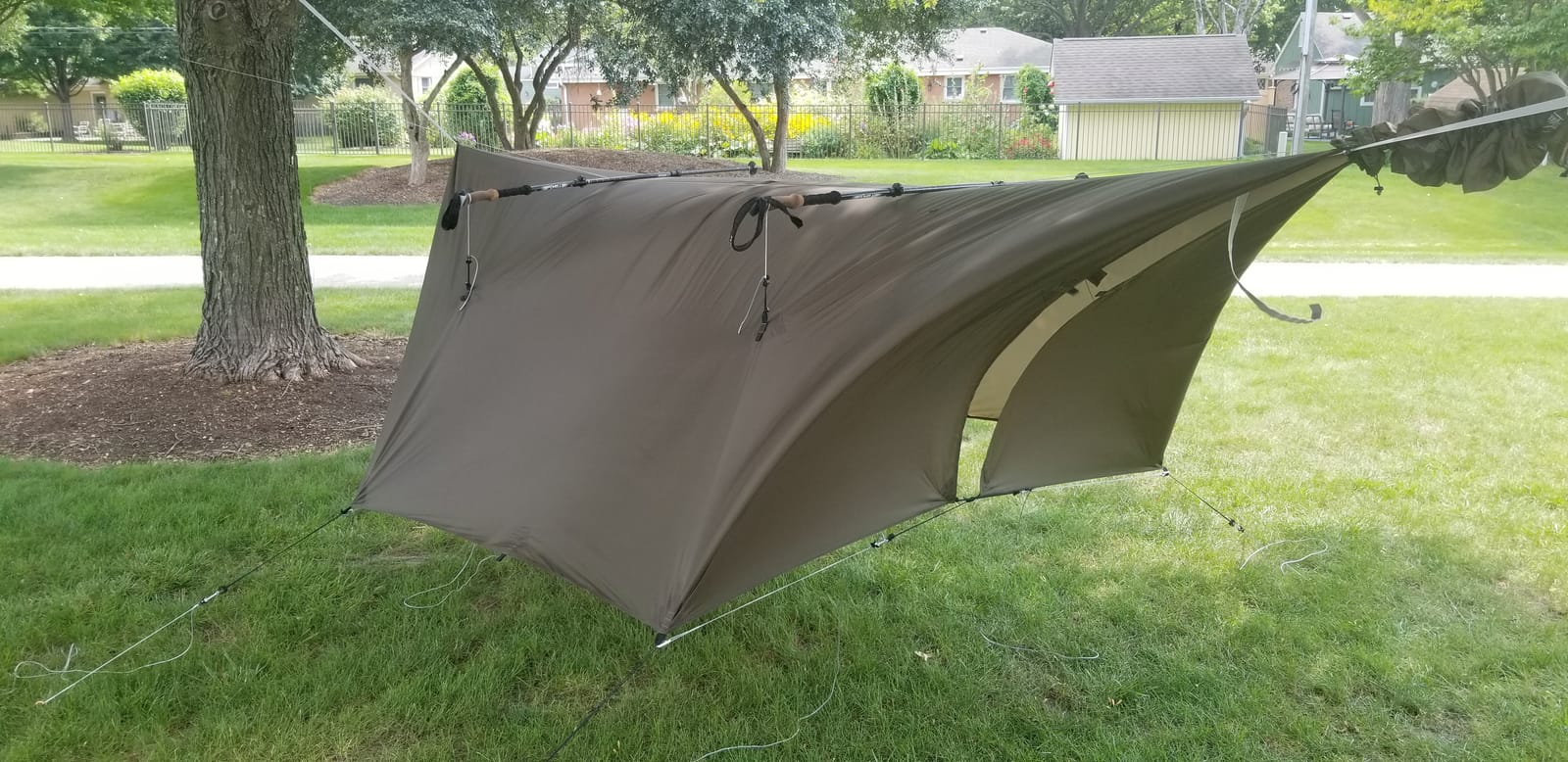 onewind 12×10ft Ultralight Camping Hammock Tarp, Hammock Rainfly with Doors customer photo 1