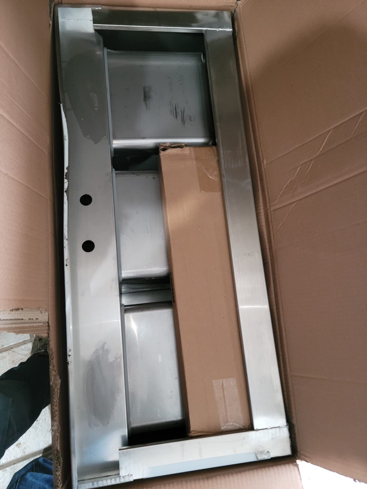 HALLY 3 Compartment Sink of Stainless Steel NSF Commercial Utility Basin customer photo 2