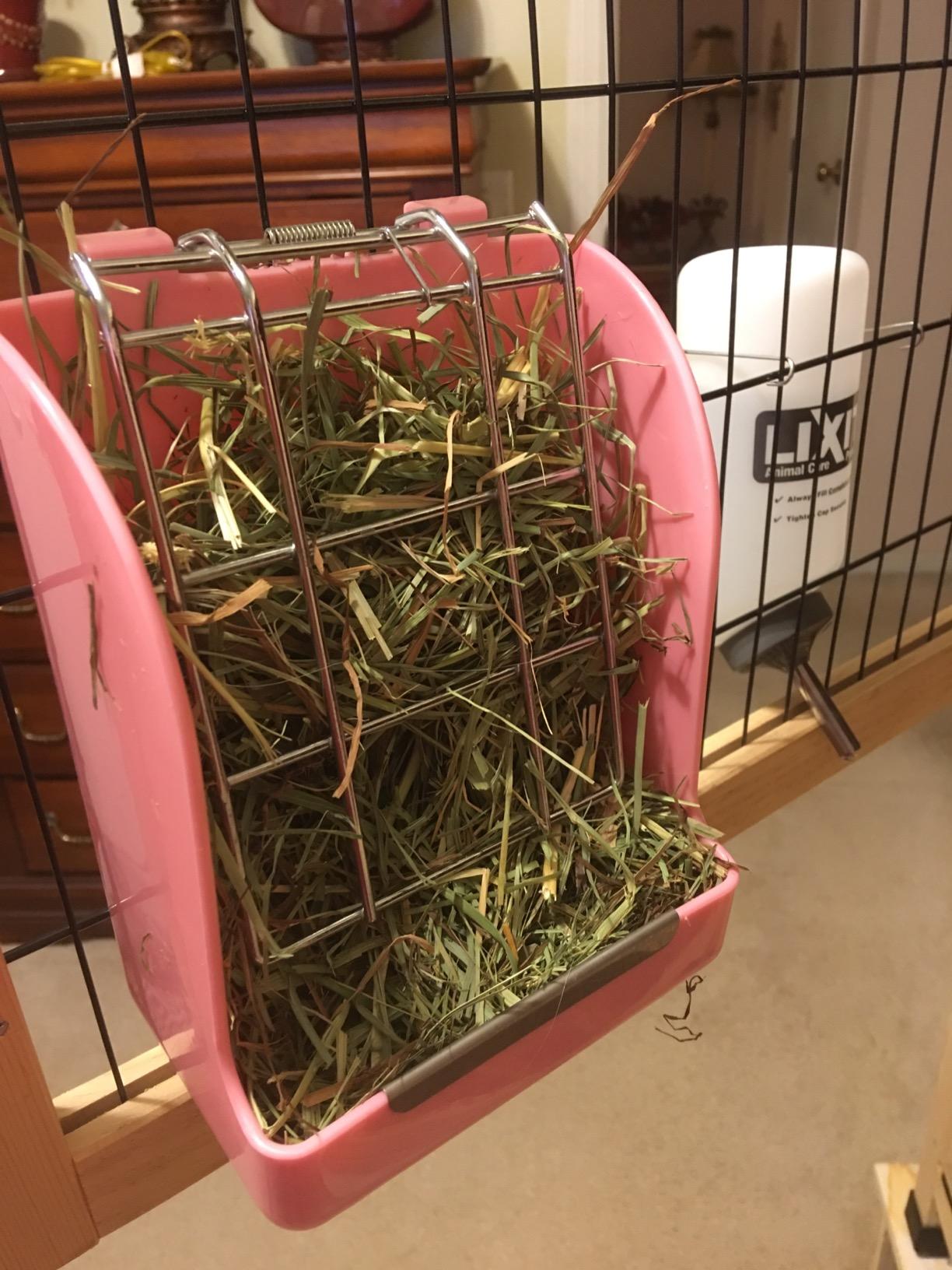 Rabbit Hay Feeder, Large Capacity Bunny Hay Rack for Rabbits, Guinea Pigs, Chinchillas, Small Animals, Hay Dispenser customer photo 1
