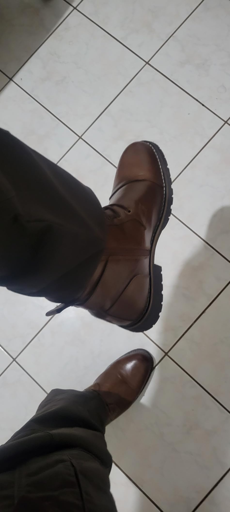 Vostey Men's Boots Motorcycle Combat Casual Boots customer photo 2