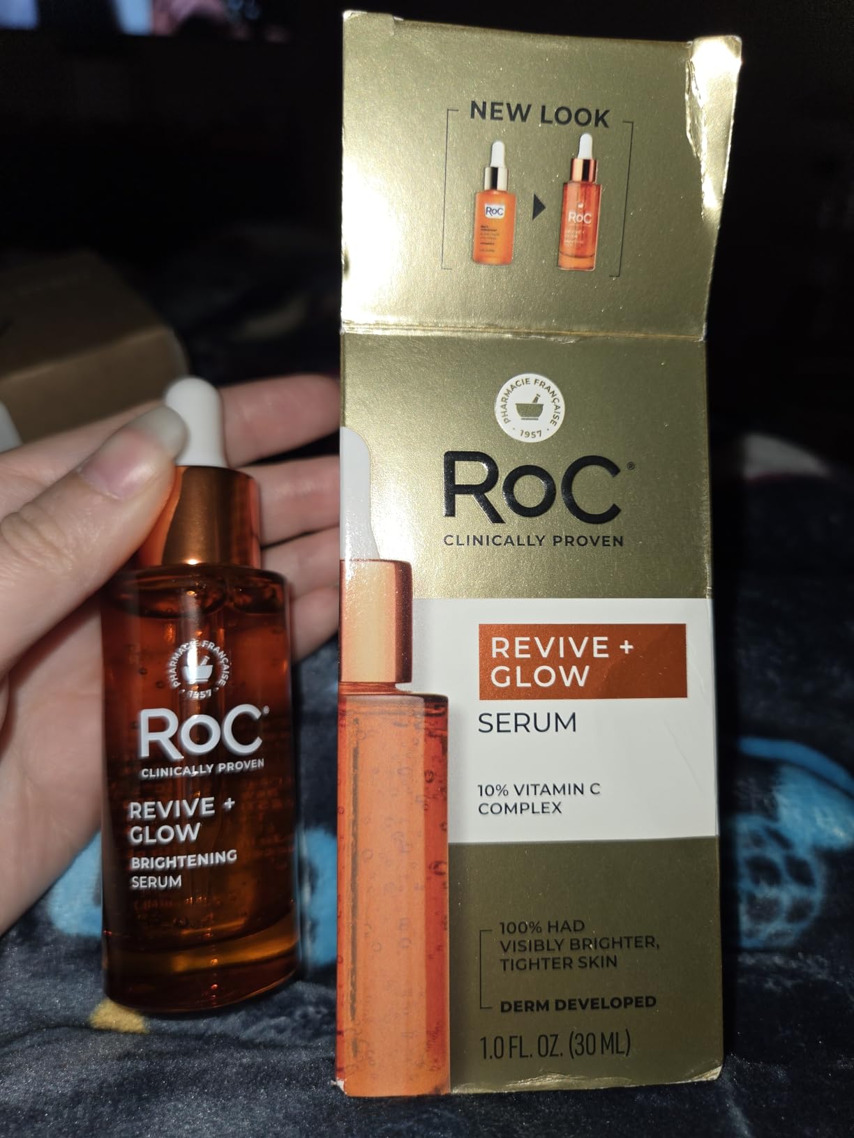 RoC Vitamin C Serum for Face Multi Correxion Revive + Glow, 10% Active, 1oz customer photo 2