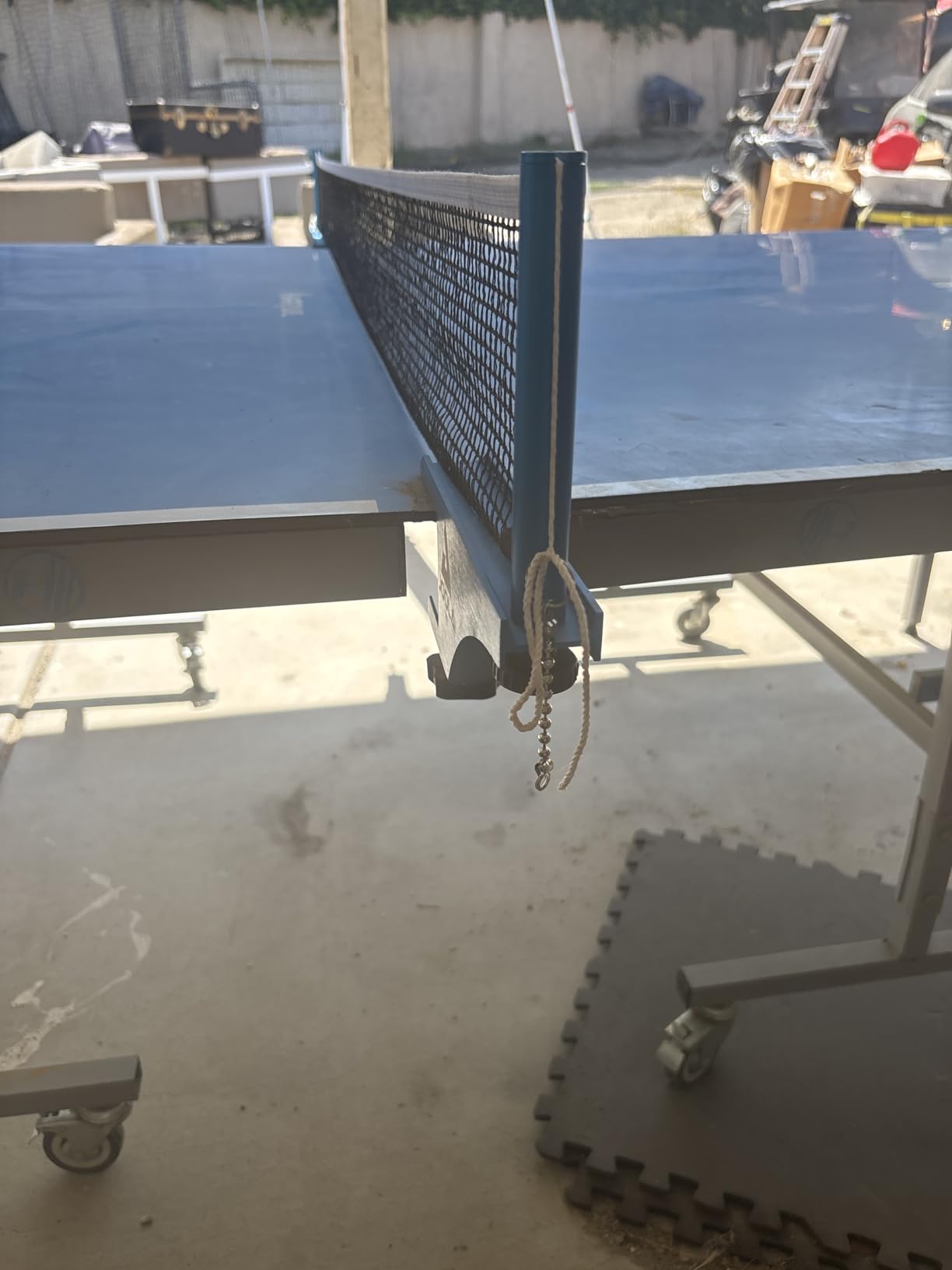 JOOLA Professional Grade WX Aluminum Indoor & Outdoor Table Tennis Net and Post Set - Quick Setup - 72in Regulation Ping Pong Net - Reinforced Cotton Blend with Adjustable Tensioning System customer photo 1