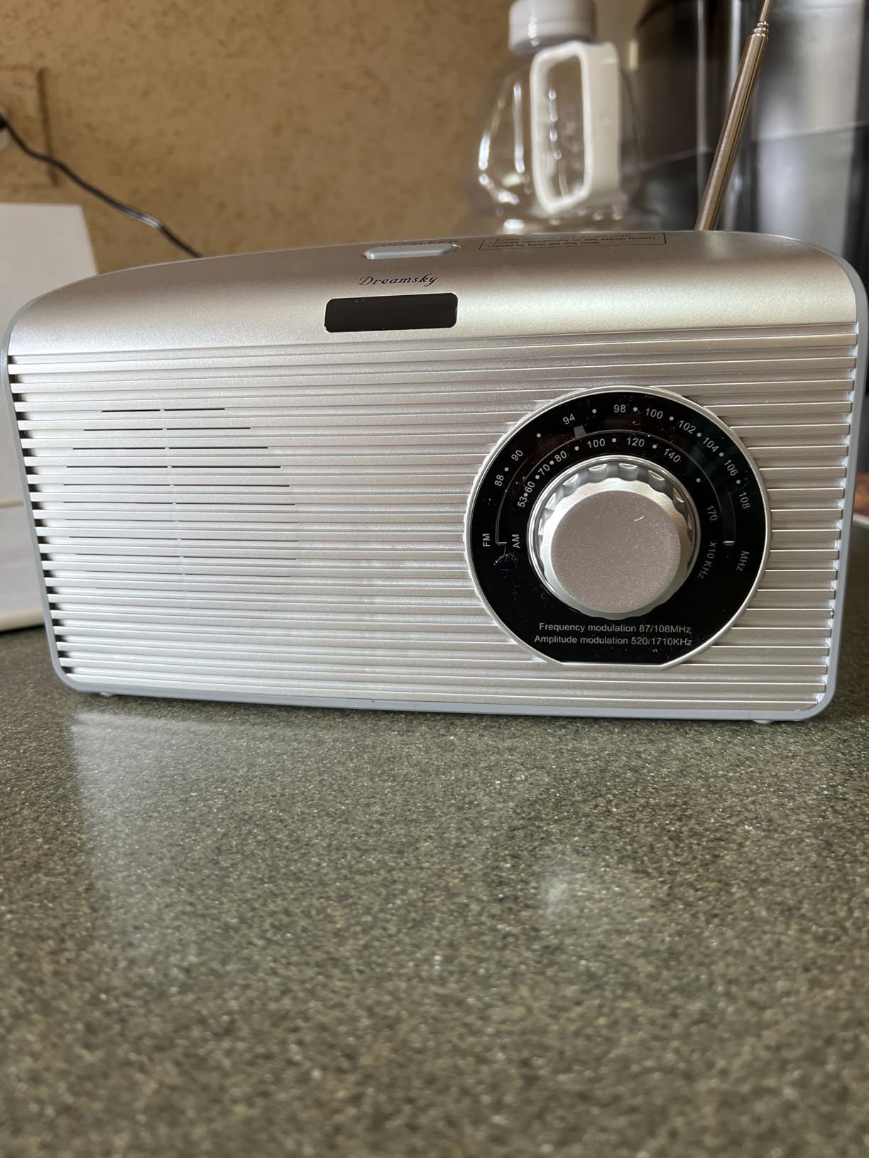 DreamSky AM FM Portable Radio Plug in Wall or Battery Operated | for Home & Outdoor, Strong Reception, Large Dial Easy to Use, Transistor Antenna, Headphone Jack, Elderly Seniors Small Gifts customer photo 2