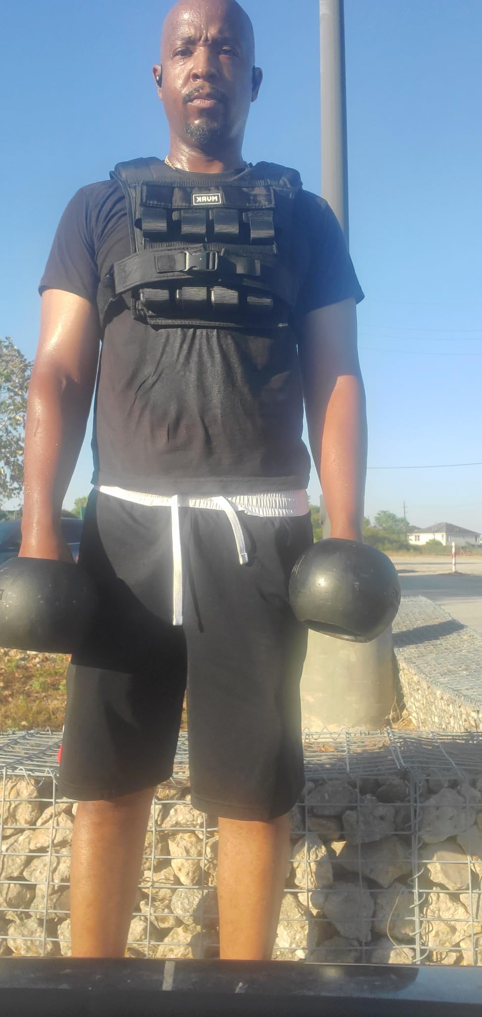 MVRK Weighted Vest Men 15lbs/25lbs/35lbs/45lbs/65lbs/100lbs – No-Bounce Adjusable Heavy Duty Rucking & Strength Training Vest with Removable Iron Weights for Calisthenics, HIIT, Hydrox customer photo 1