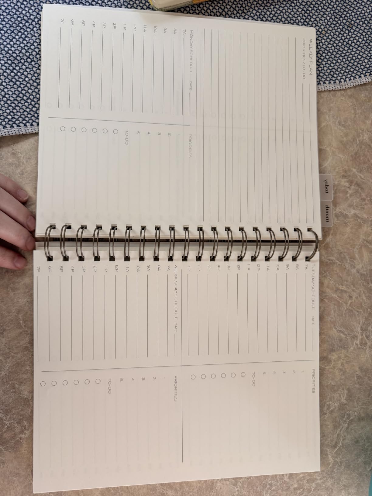 Anecdote 2027 Daily Planner, 2026-2027 Calendars, Flexible 26 Weeks Undated | 1 Page per Day | 8.5
