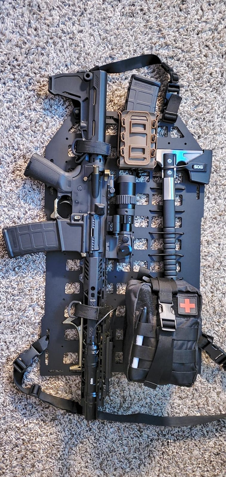 PETAC GEAR Tactical Car Seat Back Organizer | Rigid Molle Panels for Vehicles | Truck Mount Rack Panel for Tactical Gear Accessories customer photo 2