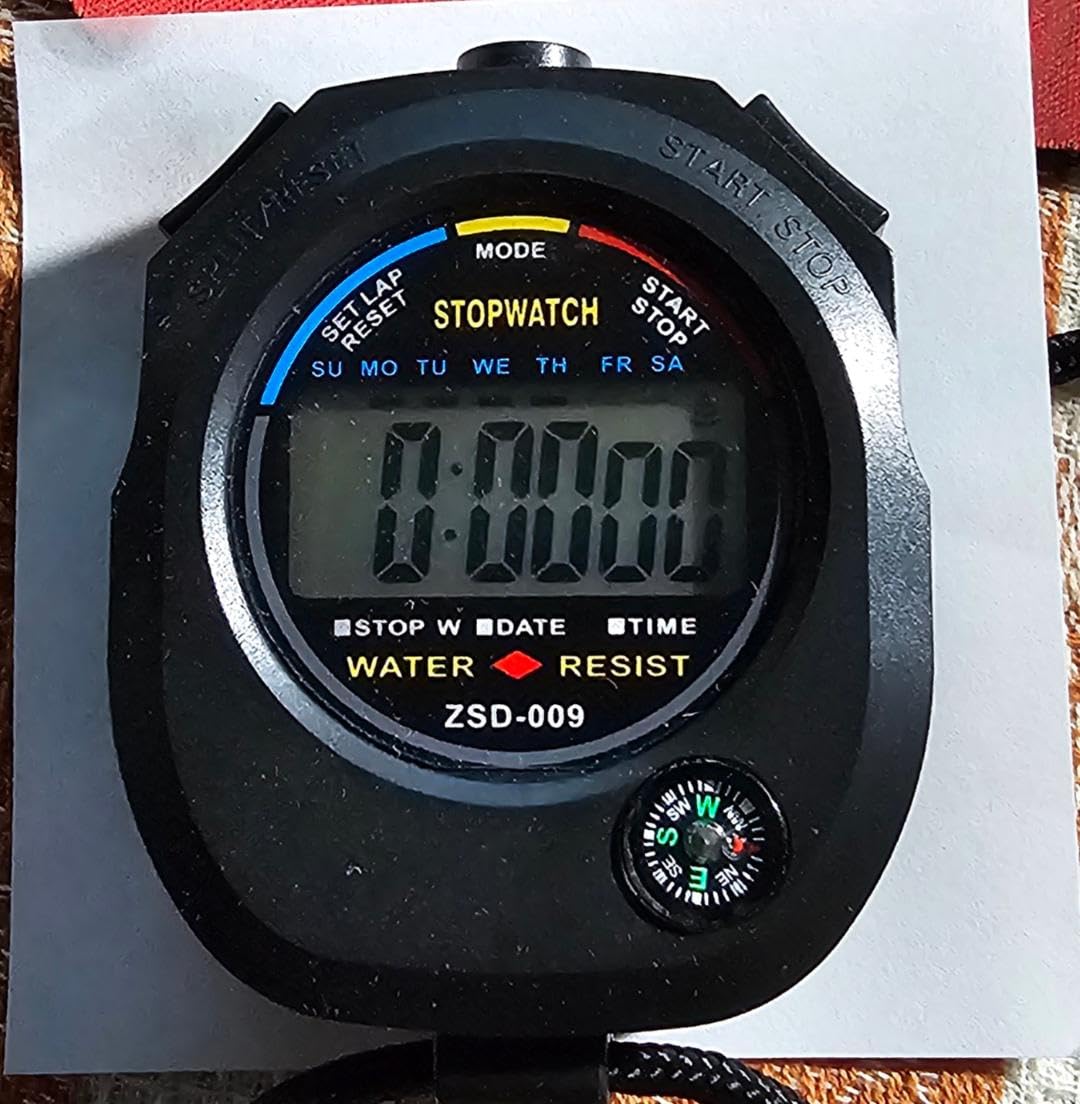 Pgzsy 2 Pack Multi-Function Electronic Digital Sport Stopwatch Timer, Large Display with Date Time and Alarm customer photo 1