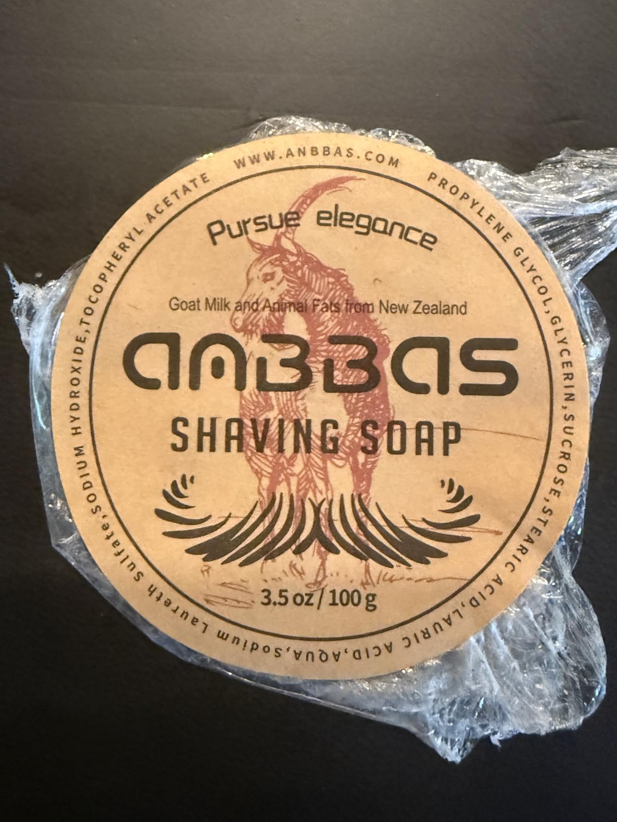 Anbbas Synthetic Badger Hair Shaving Brush,Stainless Steel Shaving Stand and Bowl,Goat Milk Shaving Soap 100g for Men Wet Shave Kit customer photo 1