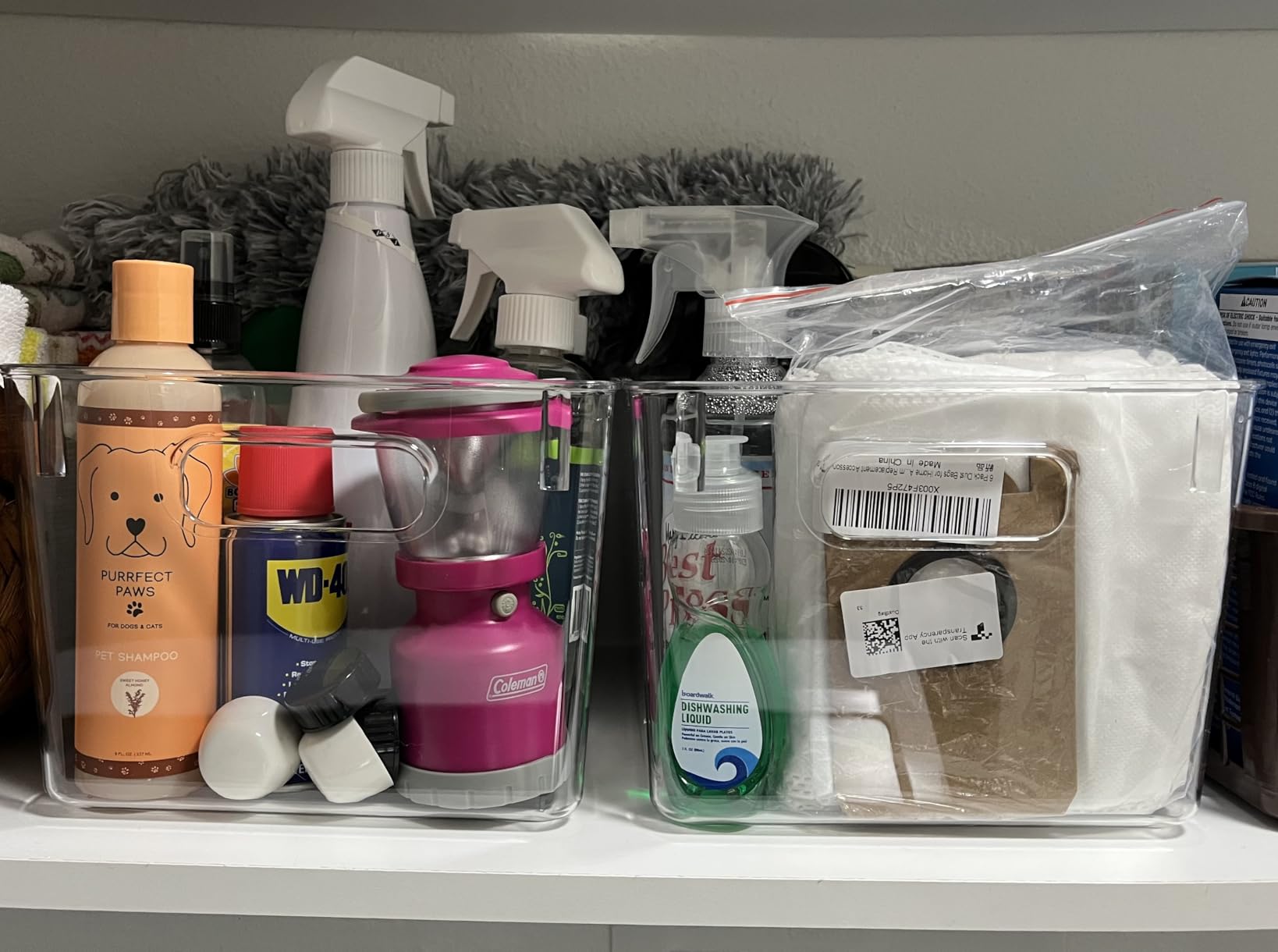 ClearSpace Clear Plastic Storage Bins – Pantry Organizers & Storage Containers, Cabinet Organizer - Home Organization Must Haves for Kitchen, Laundry Room, Office, Closet, Garage & Freezer customer photo 1