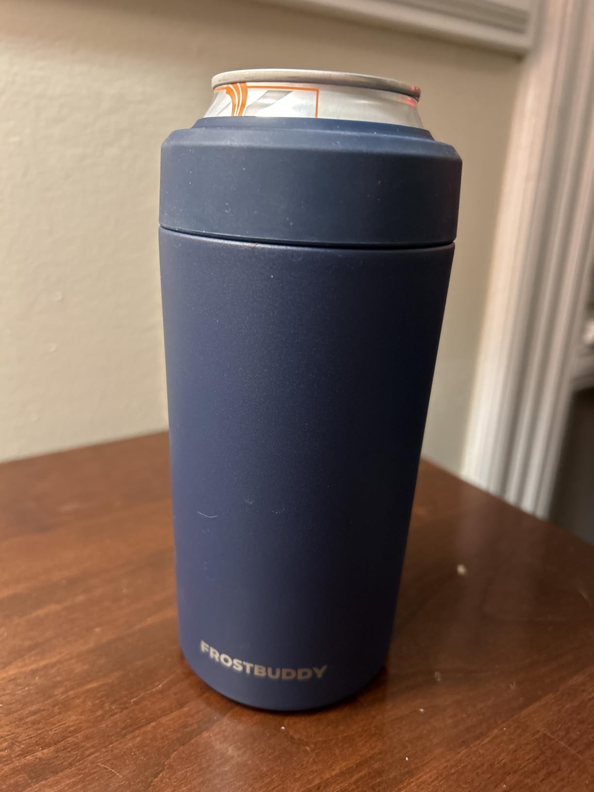 Frost Buddy Universal Can Cooler - Fits Slim Cans, 12 & 16oz (MatteBlack) customer photo 1