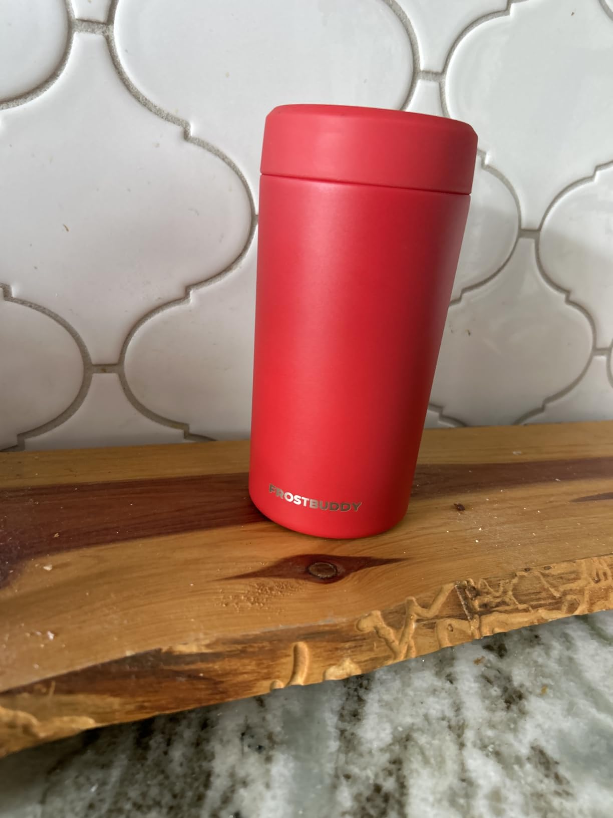 Frost Buddy Universal Can Cooler - Fits Slim Cans, 12 & 16oz (MatteBlack) customer photo 2