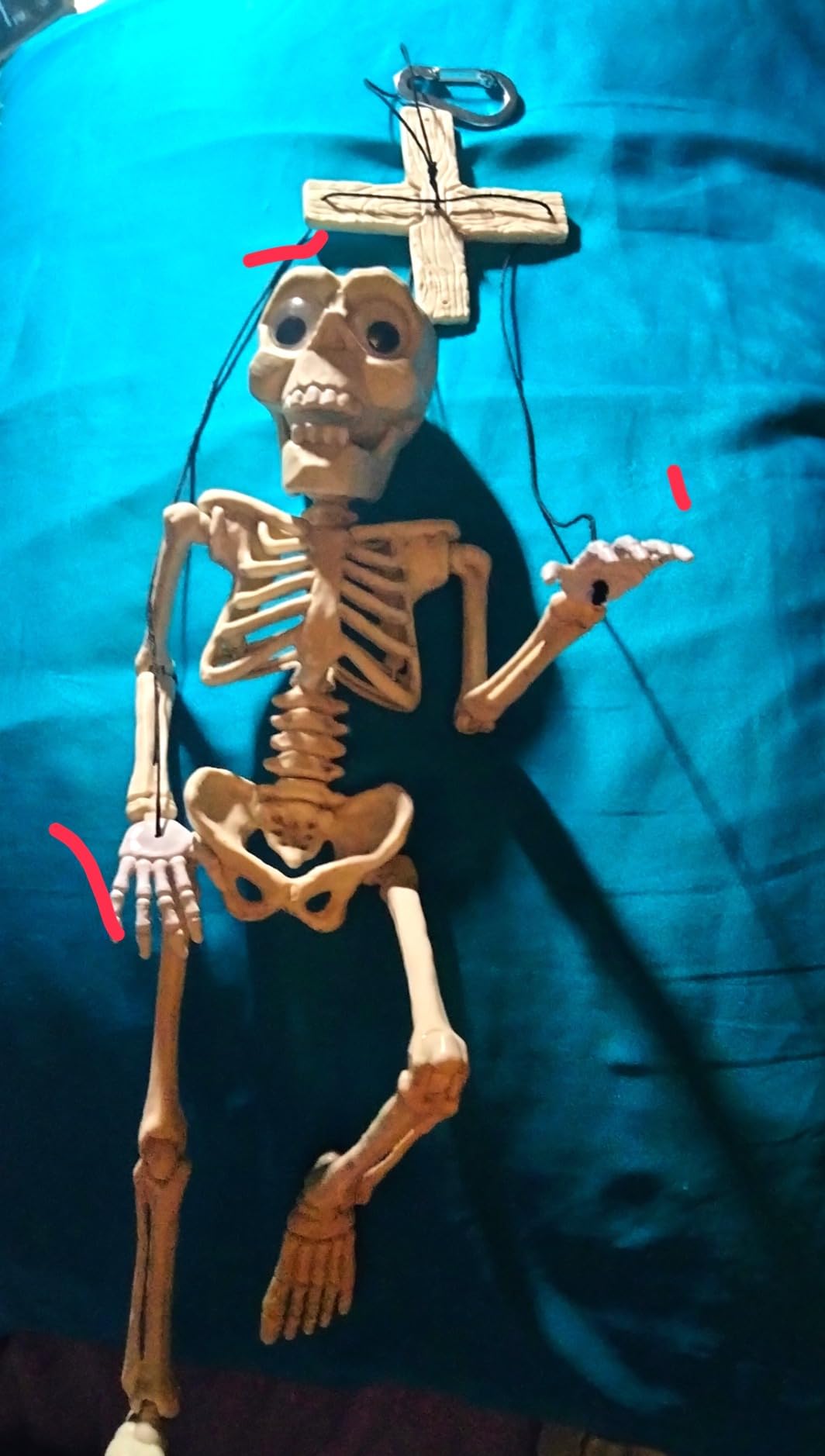 Crazy Bonez Starvin' Marvin The Skeleton Marionette customer photo 2