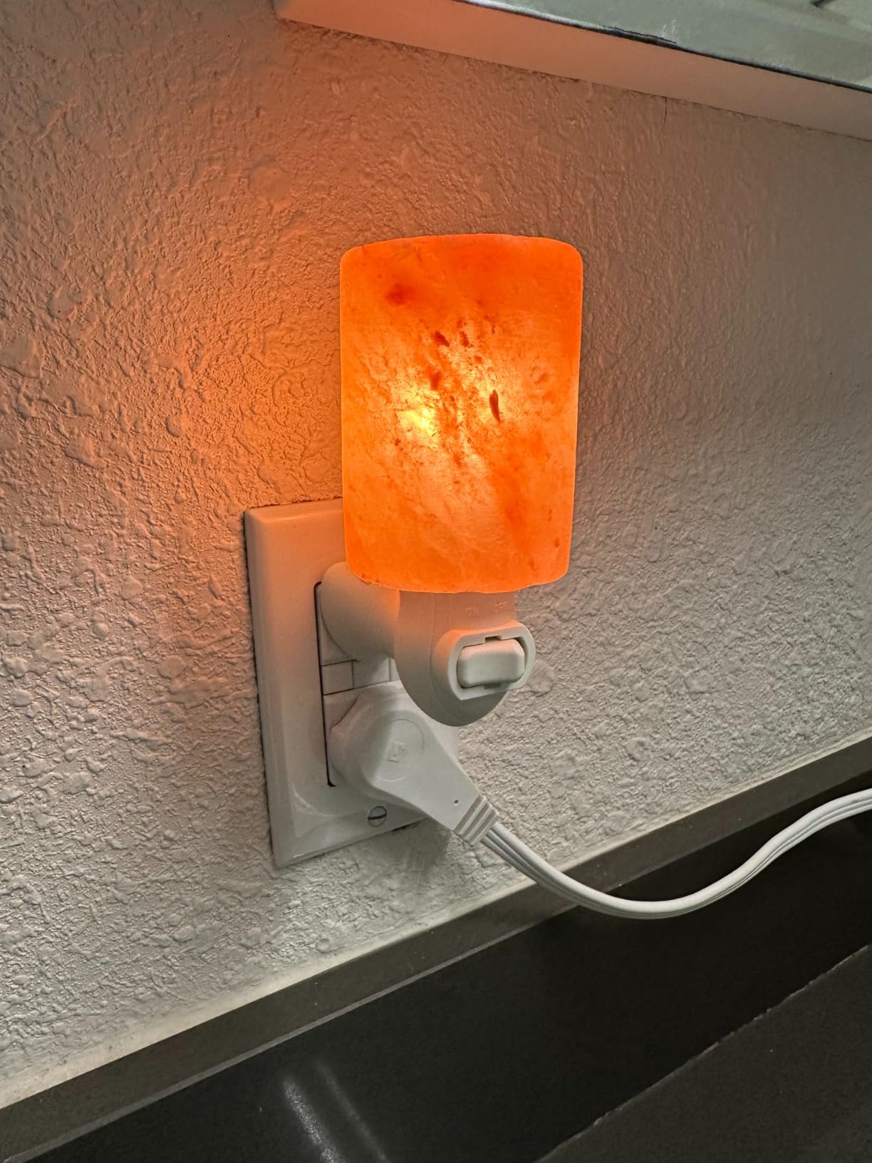 Spantik Himalayan Rock Salt Night Light Cylinder Shape 2Pack customer photo 1