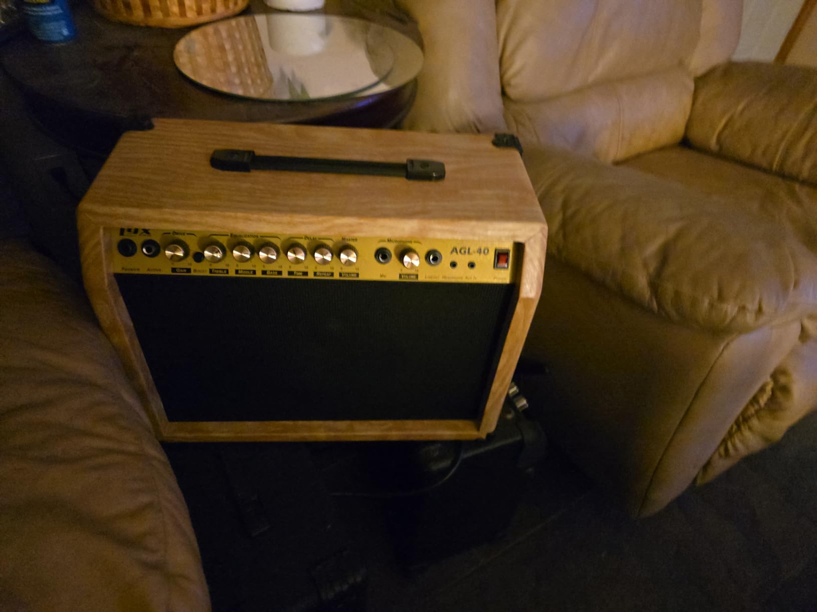 LyxPro 40 Watt Electric Guitar Amplifier | Combo Solid State Studio & Stage Amp with 8” 4-Ohm Speaker, Custom EQ Controls, Drive, Delay, ¼” Passive/Active/Microphone Inputs, Aux in & Headphone Jack customer photo 1