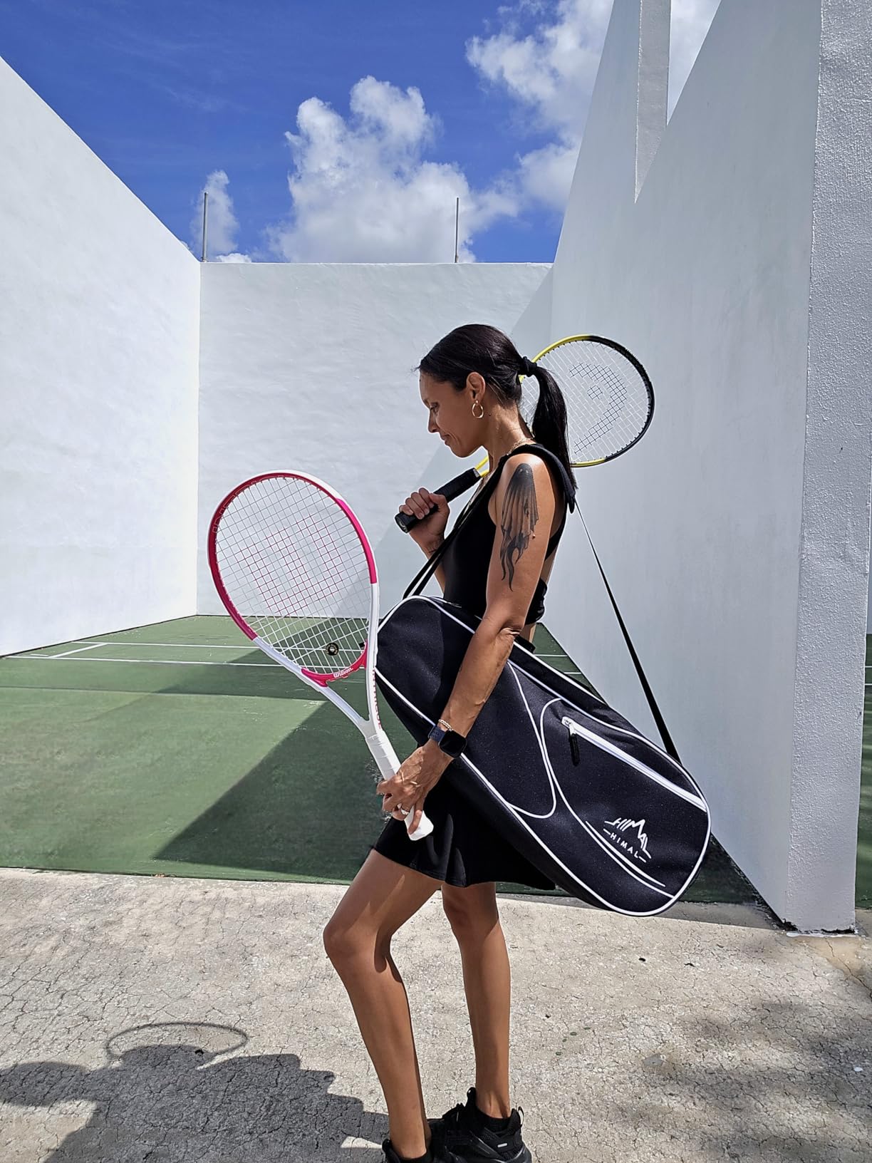 Himal Outdoors 3 Racquet Tennis Bag Tennis Racket Bag for Men Women | Padded Perfection, Shoulder or Hand Carry, Smart Pocket Organization, Sports Enthusiasts, Tennis Gift customer photo 1