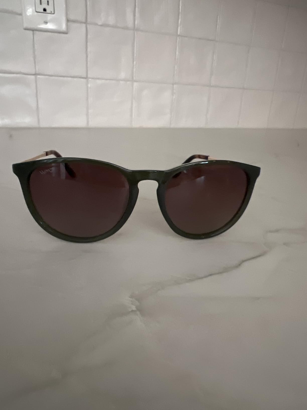WearMe Pro Drew Women's Polarized Sunglasses, Retro Round Frame, UV400 customer photo 2