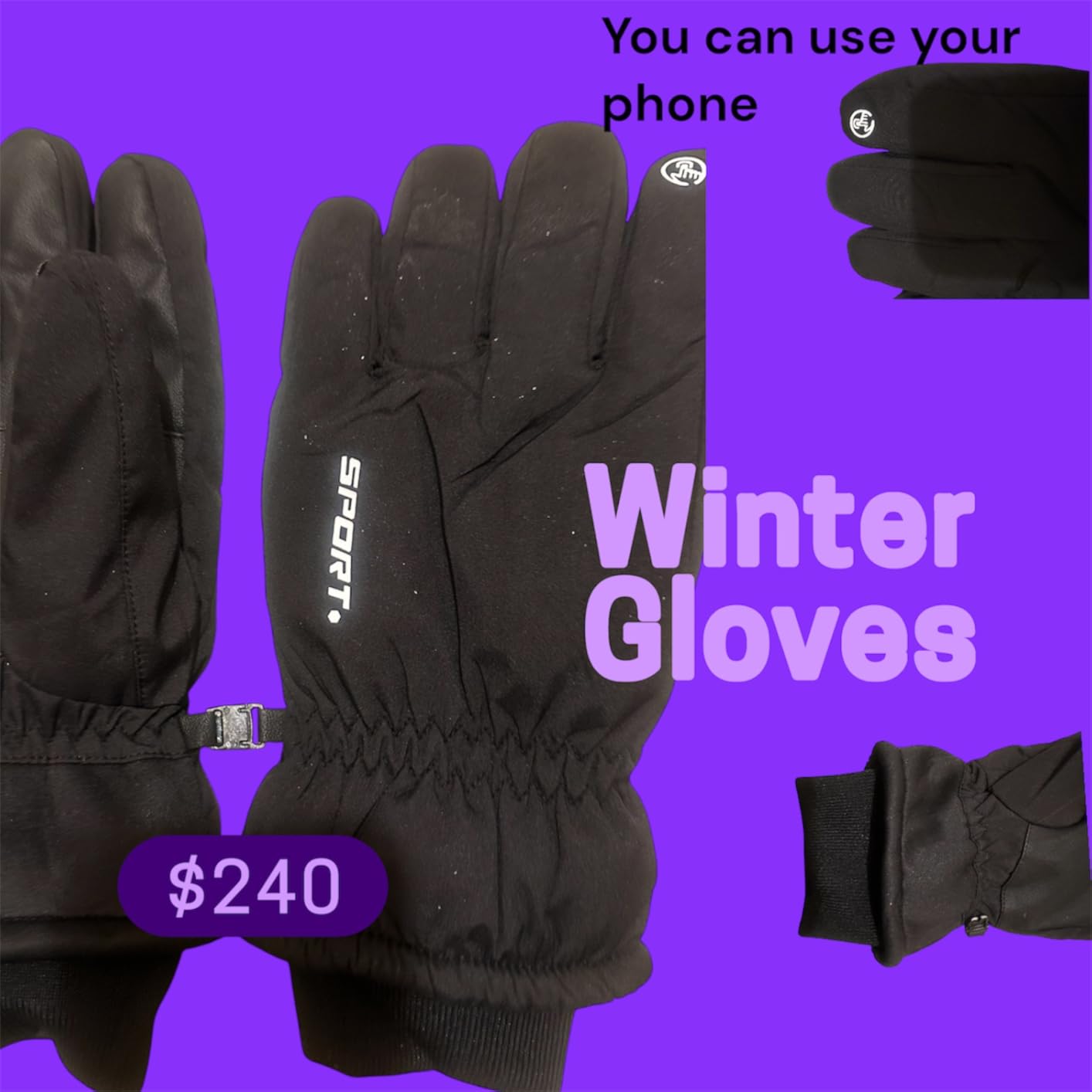 TRENDOUX Winter Gloves for Men Warm: 3M Thinsulate -20℉ Windproof Waterproof Ski Women Glove with Touchscreen Thermal Lining Anti-Slip for Work Cycling Motorcycle Snowboarding customer photo 1