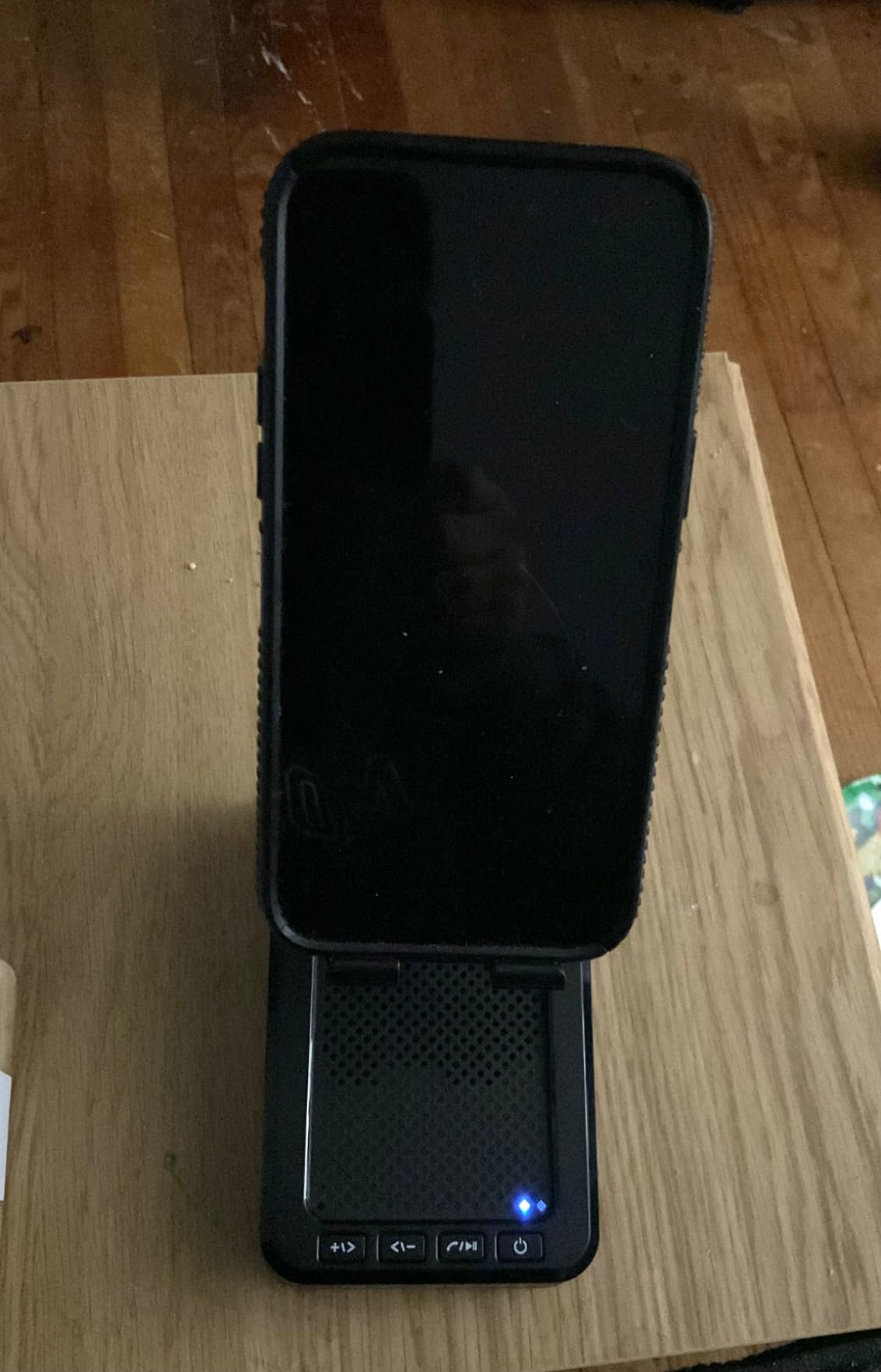 JTEMAN Cell Phone Stand with Bluetooth Speaker,Birthday Gifts for Men Women customer photo 1