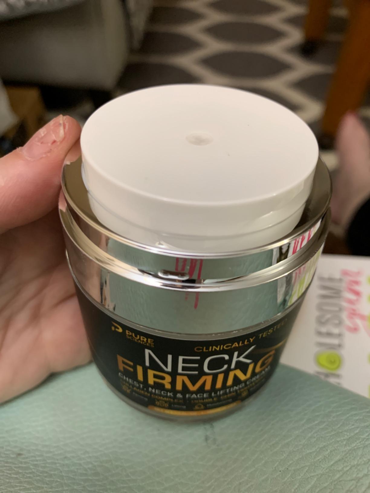 PURE RESEARCH Neck Firming Cream - Anti Wrinkle Cream Day & Night Face Neck and Décolleté Cream - Moisturizing, Lifting & Hydrating customer photo 2