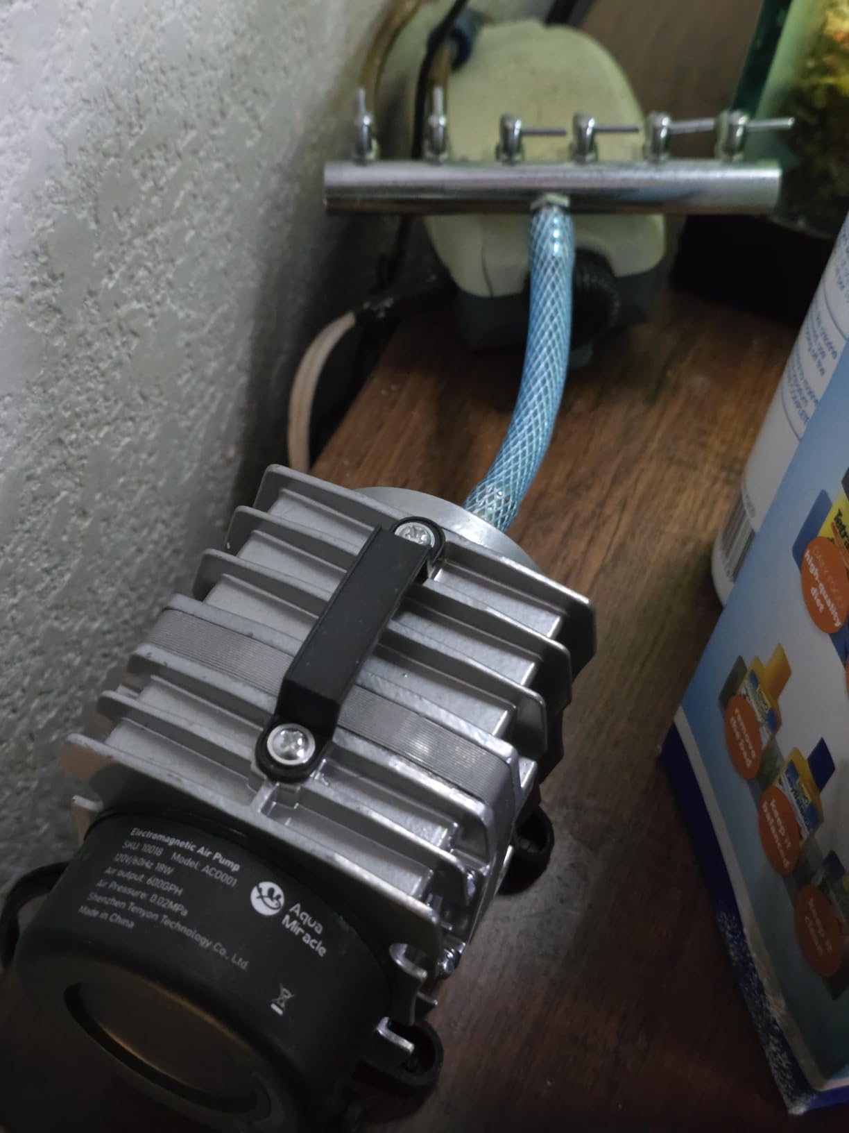 AquaMiracle Aquarium Air Pump Commercial Air Pump with Aluminum Housing, 600/1000/1200/1750GPH Fish Tank Bubbler Pond Aerator for Aquariums, Ponds, Hydroponics customer photo 1
