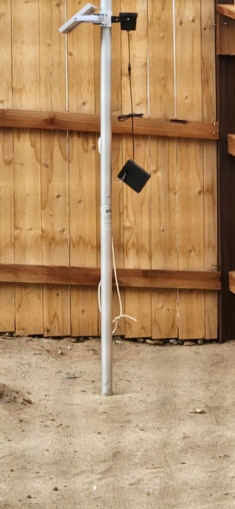 APONUO Solar Flag Light - Fits 1.4-3' Flag Poles, 2 Brightness Levels, Dusk to Dawn, IP65 Waterproof, Brightest for Outdoor Landscape, Patio (White) customer photo 2