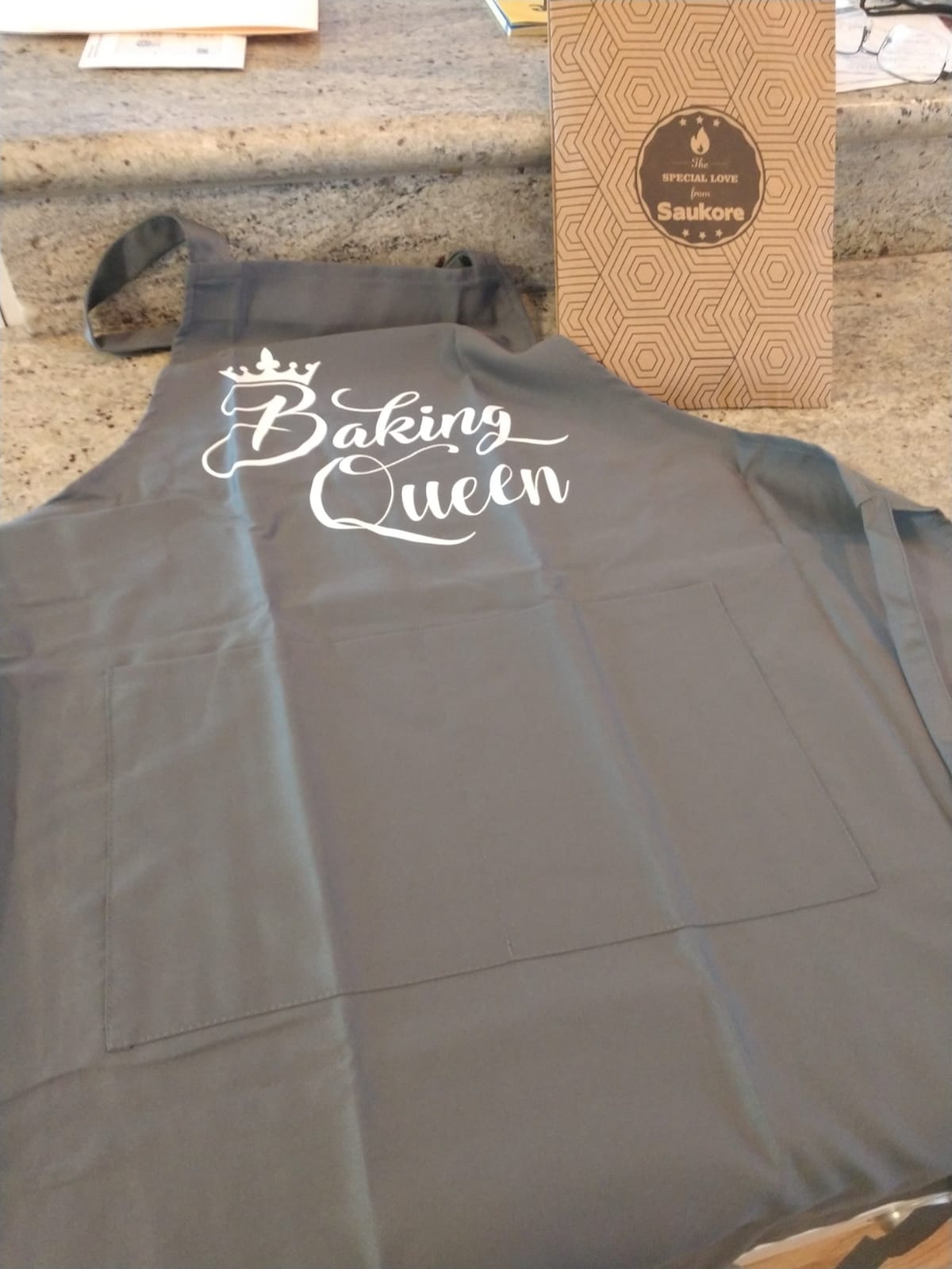 Funny Baking Aprons for Women, Baking Gift for Bakers, Baking Queen Apron | Kitchen Cooking Apron with 2 Pockets customer photo 1