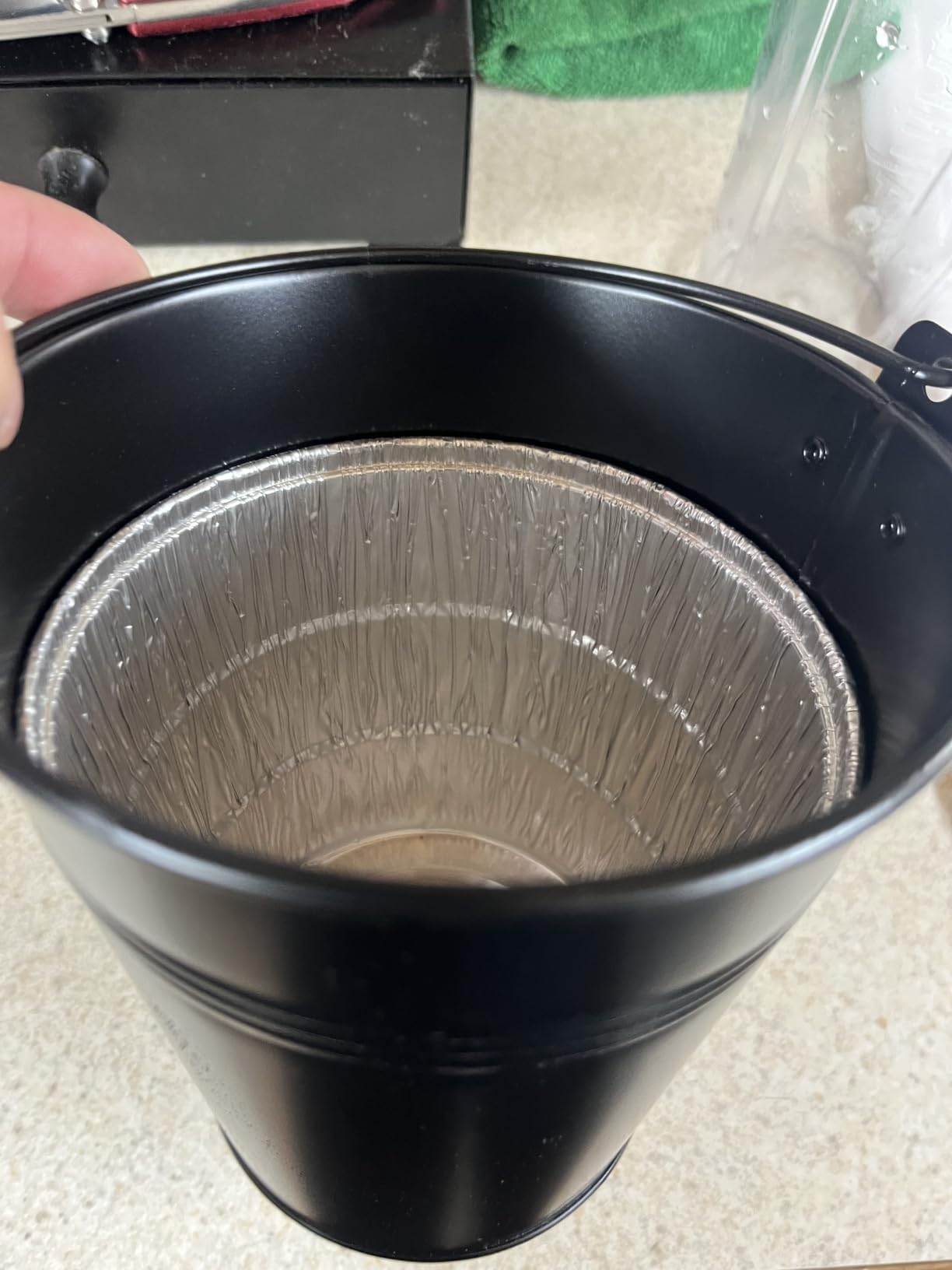 15-Pack Liners & Replacement Traeger HDW152 Drip Grease Bucket for Traeger 20/22/34, Pit Boss, etc Pellets Smoke (Black 15) customer photo 1