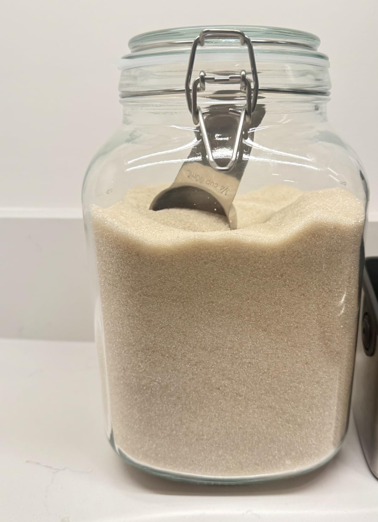 Qianfenie 1.1 Gallon Wide Mouth Airtight Glass Storage Containers with Lids customer photo 1