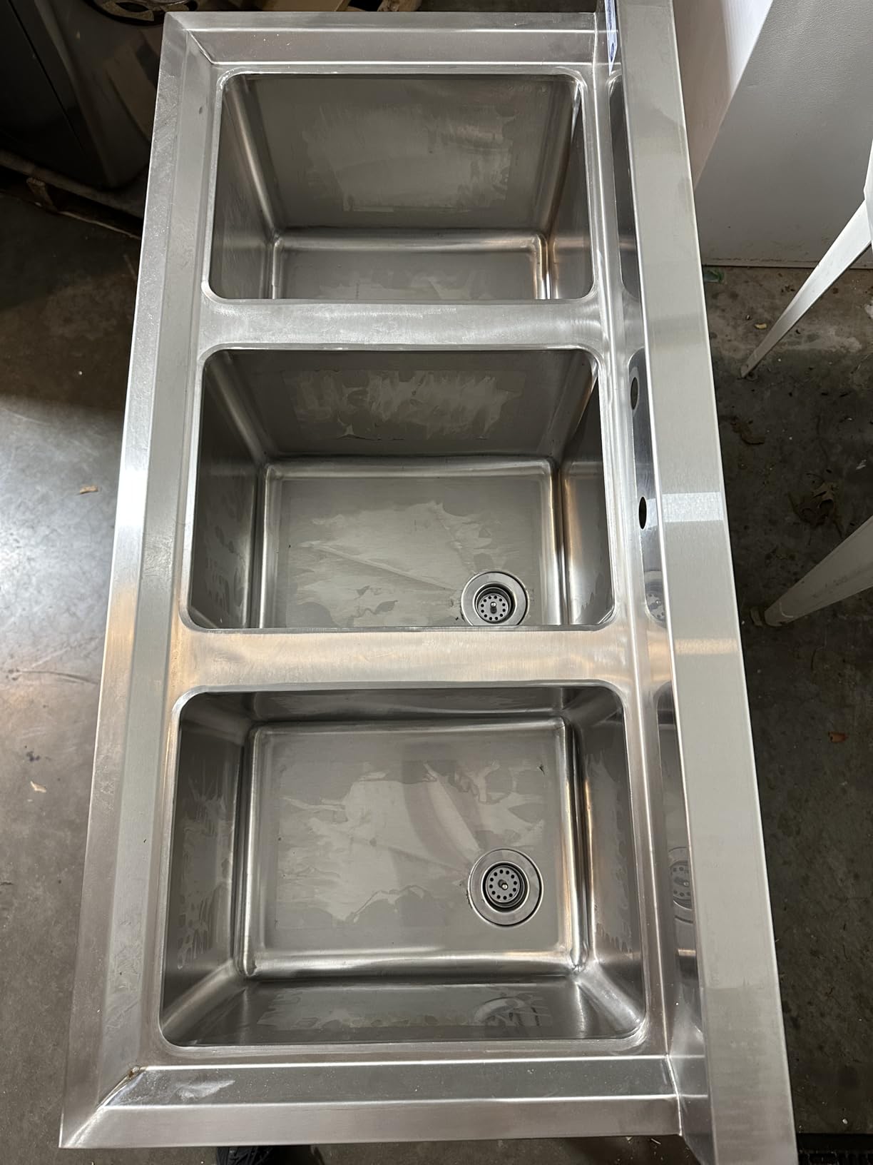 Profeeshaw NSF 3 Compartment Sink Commercial of 304 Stainless Steel Basin customer photo 1