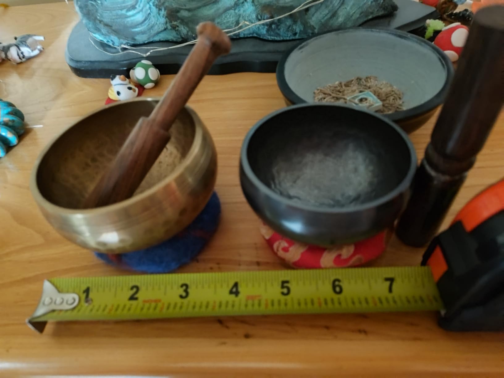 Tibetan Singing Bowl Set Brass - Master Healing Grade - Authentic Handcrafted Sound Bowl by Himalayan Bazaar customer photo 1