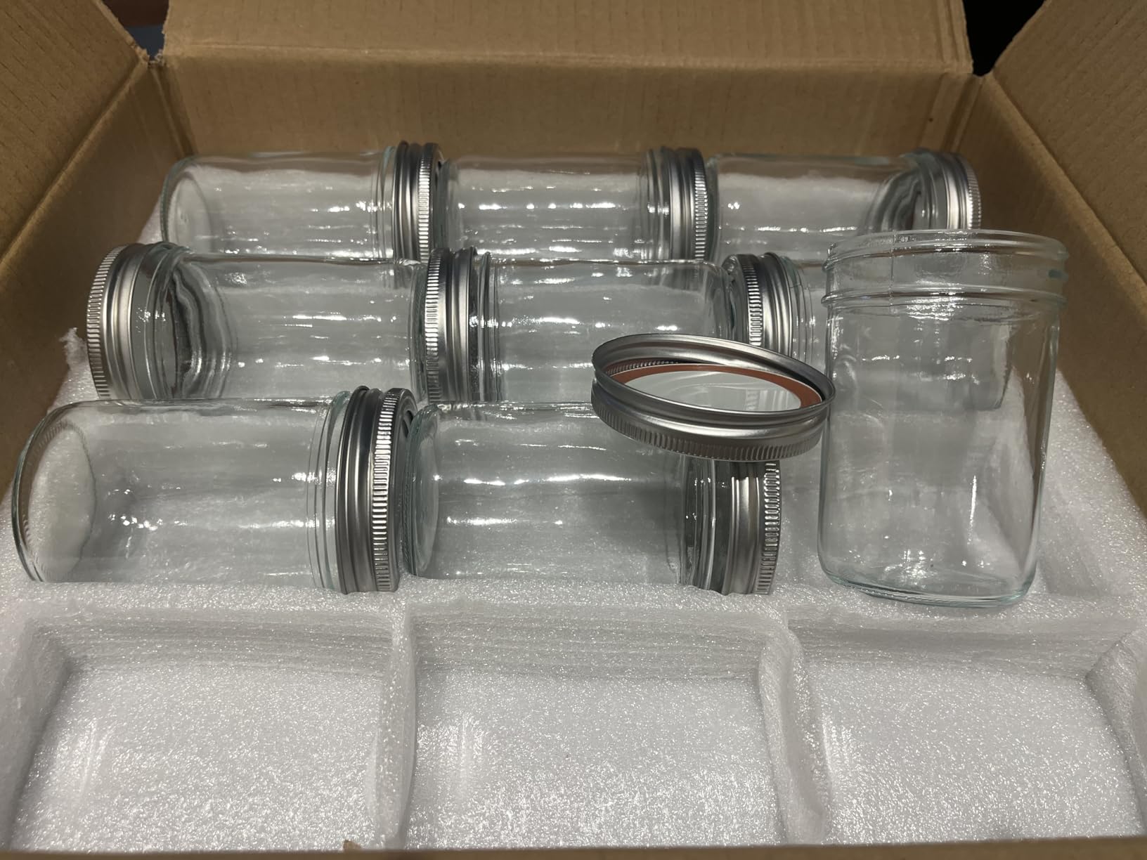 SKOCHE Mason Jars 8 oz 24 Pack Half Pint Canning Jars with Lids and Bands customer photo 2