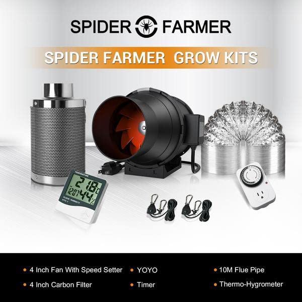 Spider Farmer 4 Inch Air Filtration Kit with RJ12 Speed Controller customer photo 2