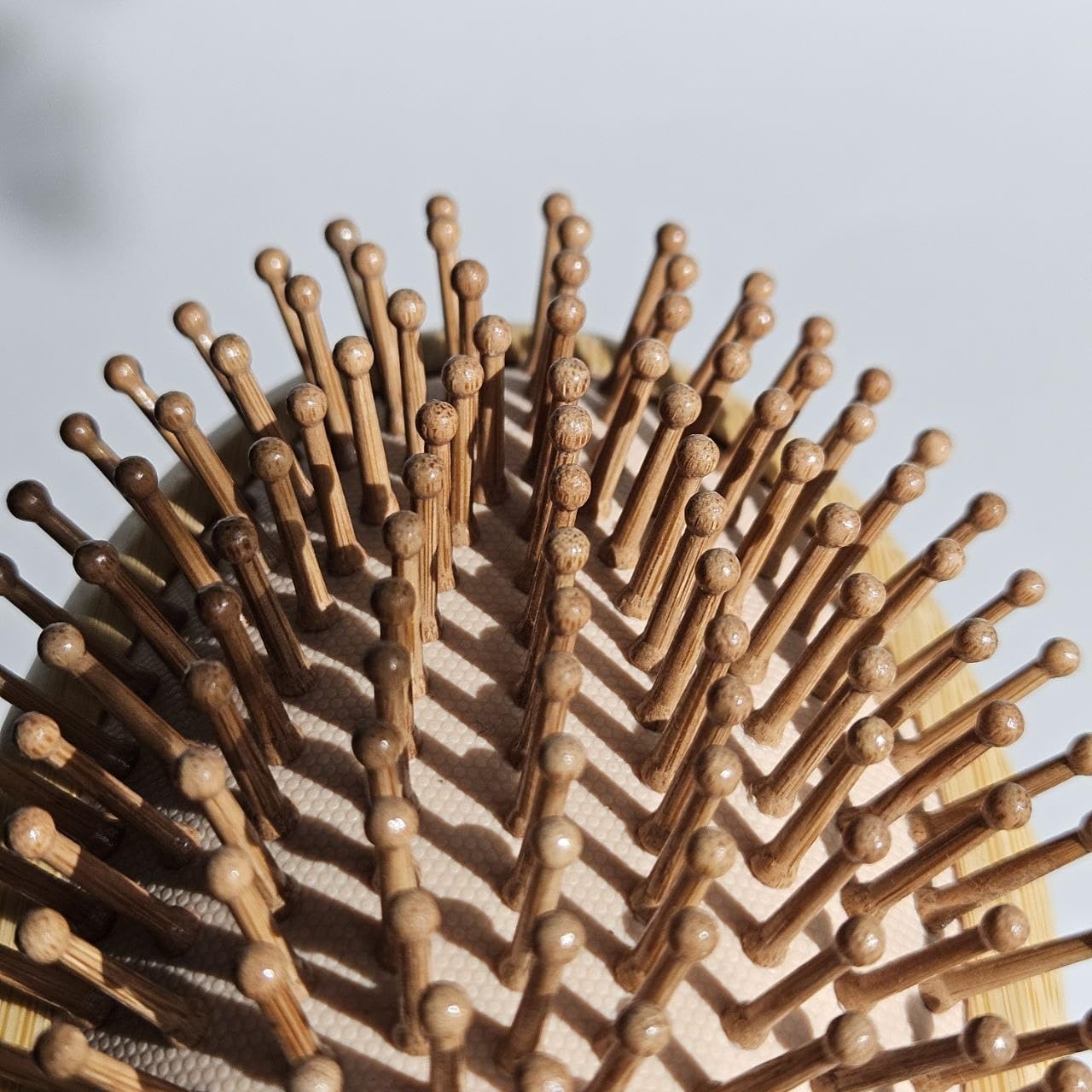 MRD Hair Brush Set, Natural Bamboo Comb Paddle Detangling Hairbrush, Wide-tooth and tail comb No Bristle, suit for Women Men and Kids Thick/Thin/Curly/Dry Hair Gift kit customer photo 2