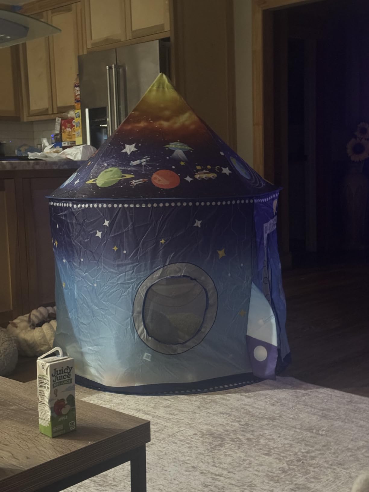 WillingHeart Play Tent for Kids, Rocket Ship Spaceship Space Themed customer photo 1