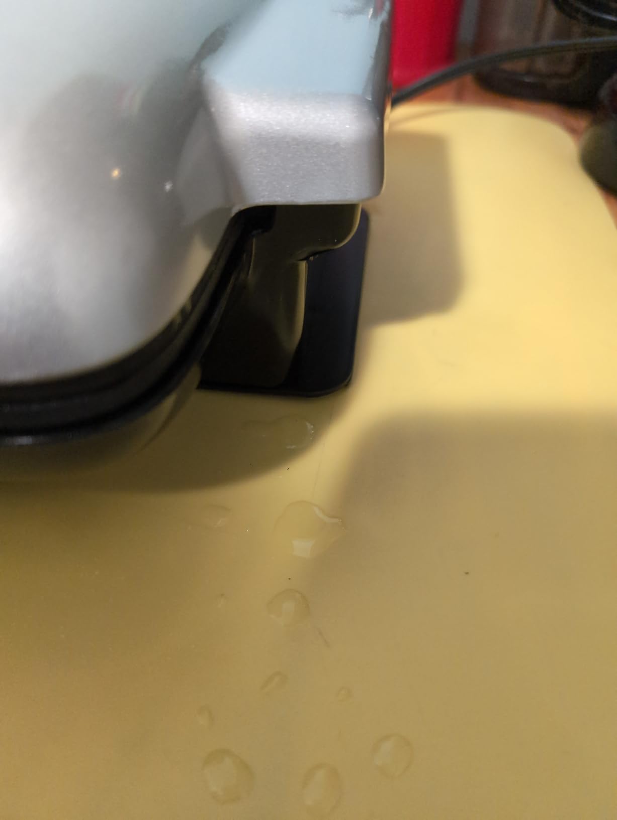 Dash No-Drip Waffle Maker, 4 Square Mini Waffles at Once, Silver customer photo 2