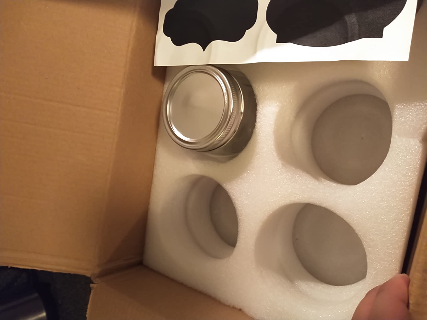 Accguan 16pack 16oz Mason Jars with Airtight Lids and Bands, Glass customer photo 2