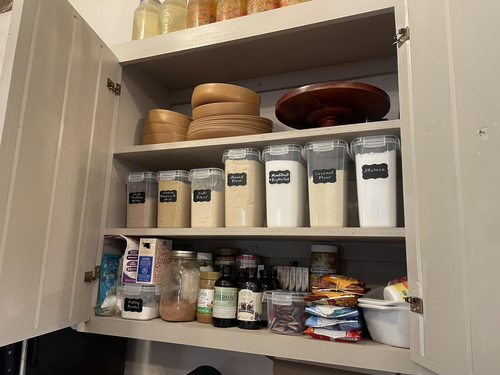 CHEFSTORY Airtight Food Storage Containers Set, 14 PCS Kitchen Storage Containers with Lids for Flour, Sugar and Cereal, Plastic Dry Food Canisters for Pantry Organization and Storage customer photo 2