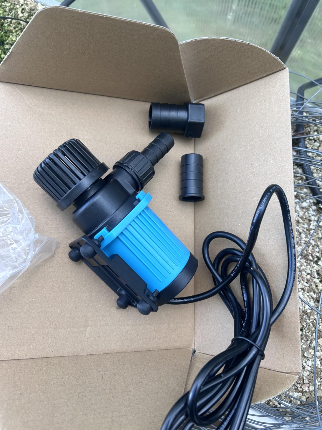 800GPH 30W16FT Aquarium 24V DC Water Pump with Controller, Submersible and Inline Return Pump for Fish Tank,Aquariums,Fountains,Sump,Hydroponic,Pond,Freshwater and Marine Water Use customer photo 2