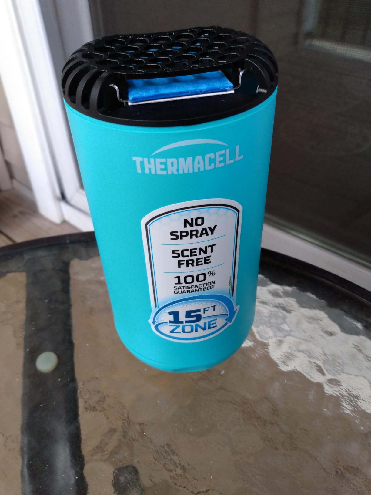 Thermacell Mosquito Repeller Patio Shield; Includes 12-Hour Refill; 15 Foot Zone of Protection; Highly Effective Mosquito Repellent for Patio; Bug Spray Alternative; Scent Free customer photo 1