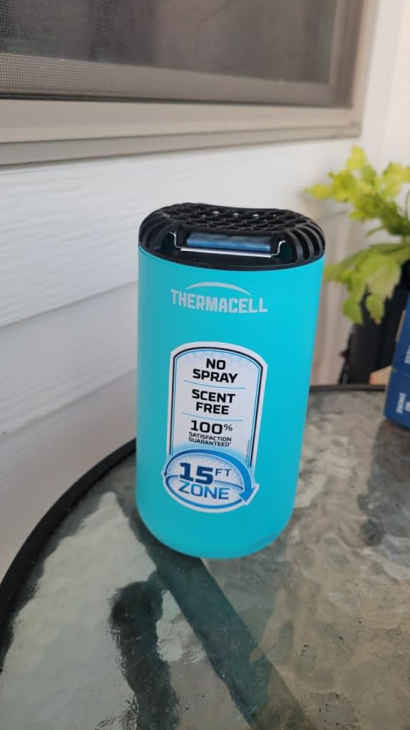 Thermacell Mosquito Repeller Patio Shield; Includes 12-Hour Refill; 15 Foot Zone of Protection; Highly Effective Mosquito Repellent for Patio; Bug Spray Alternative; Scent Free customer photo 2
