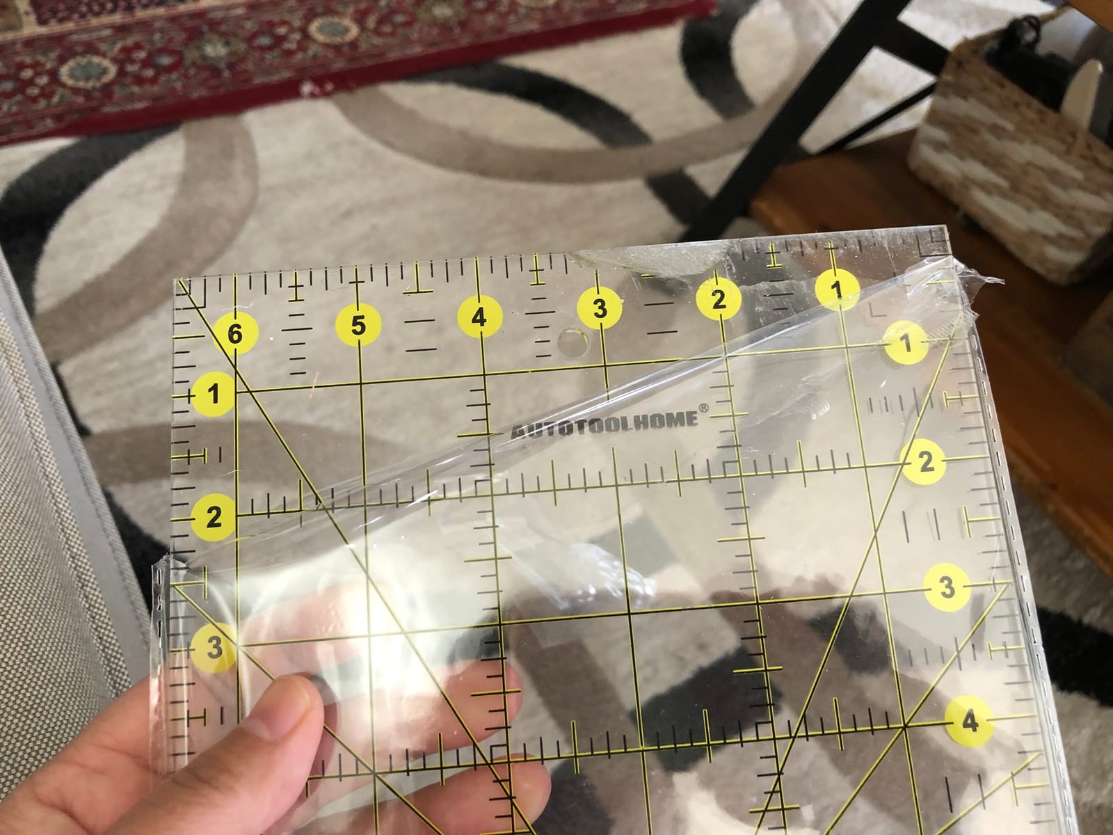 Acrylic Quilting Ruler 6.5