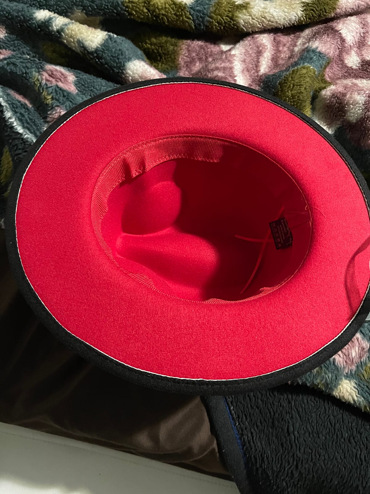 Trendy Fedora Hats for Men & Women Wide Brim Felt Hat Dress Panama Hat Two Tone Fedora customer photo 2