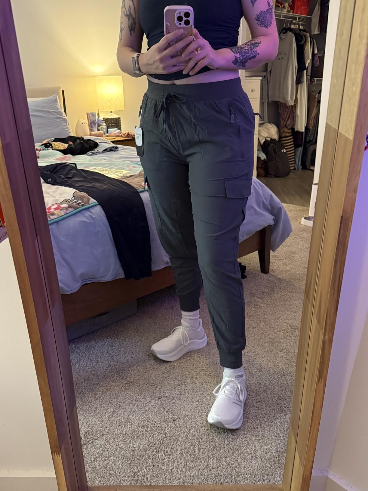 Libin Women's Hiking Cargo Pants Quick Dry Joggers Petitle/Regular/Tall customer photo 2