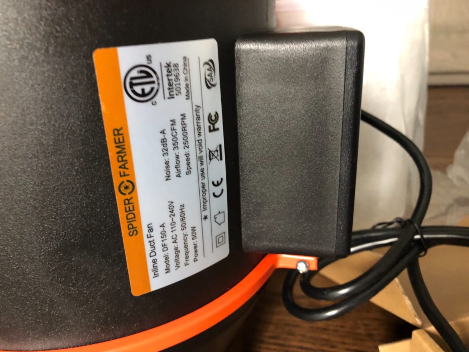 Spider Farmer 6 Inch Air Filtration Kit with Temp Humidity Controller customer photo 2