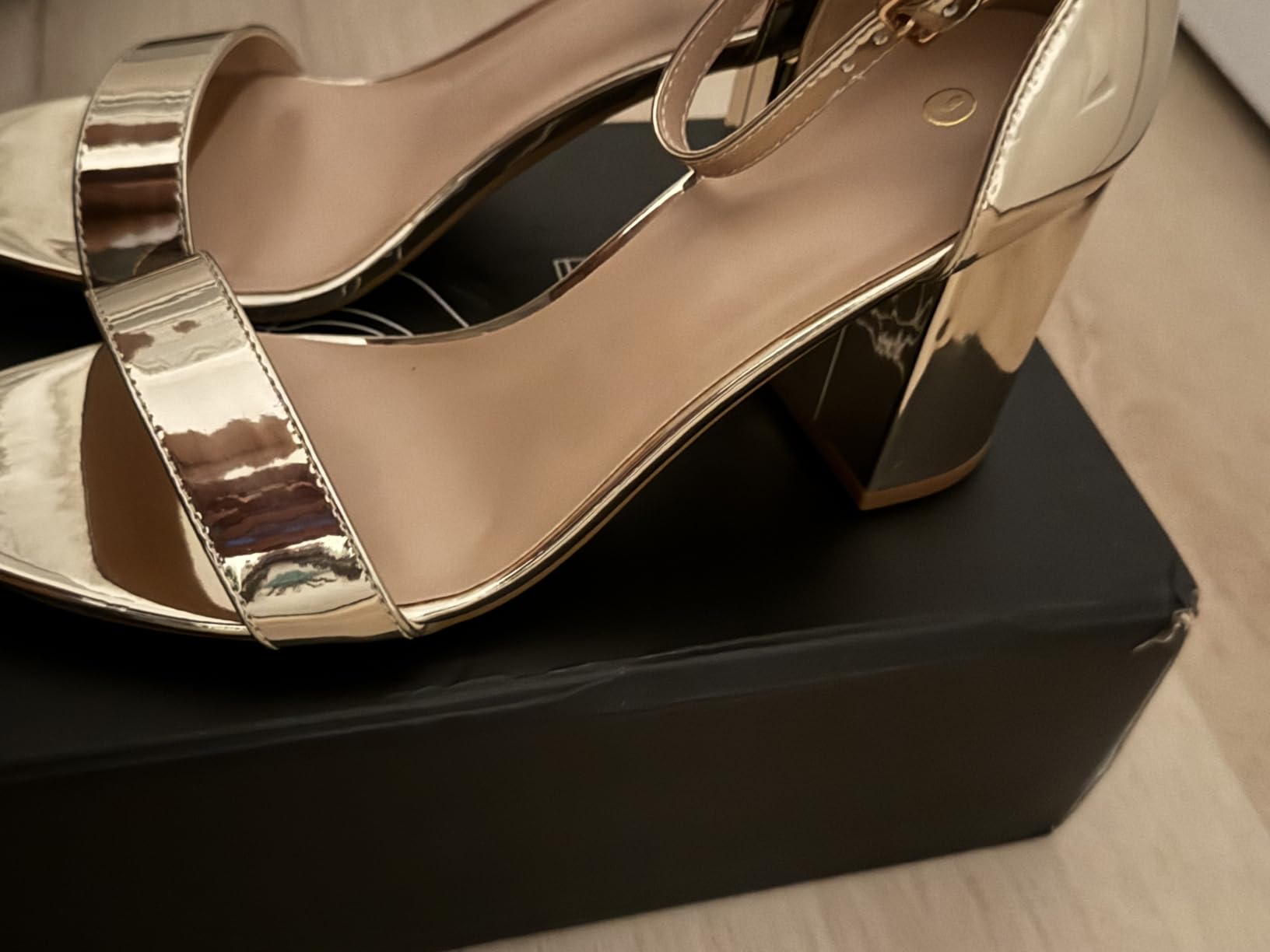 COASIS Women's Chunky Block Heels Open Toe Ankle Strap Heeled Sandals customer photo 1