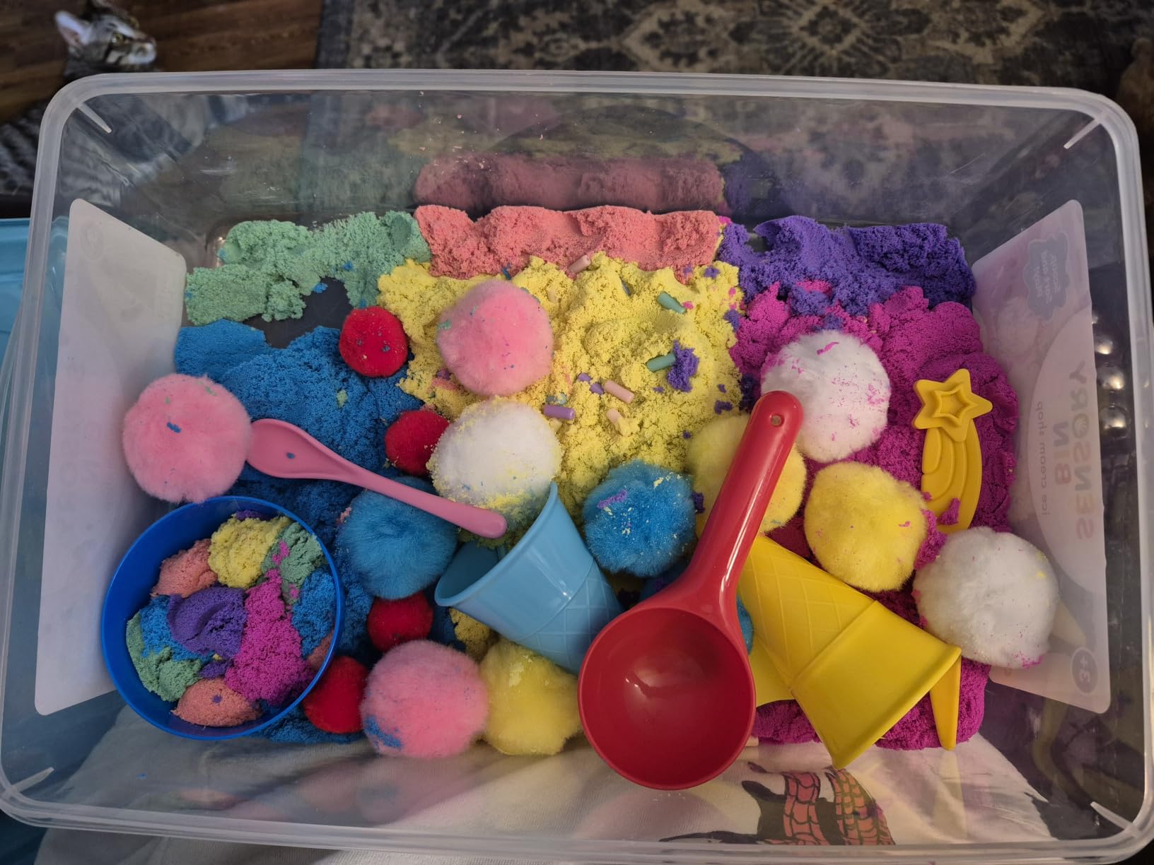 Creativity for Kids Sensory Bin: Construction Zone Playset - Preschool Learning Activities, Excavator Toys for Boys Ages 3-5+, Outdoor Toys and Gifts for Kids customer photo 2